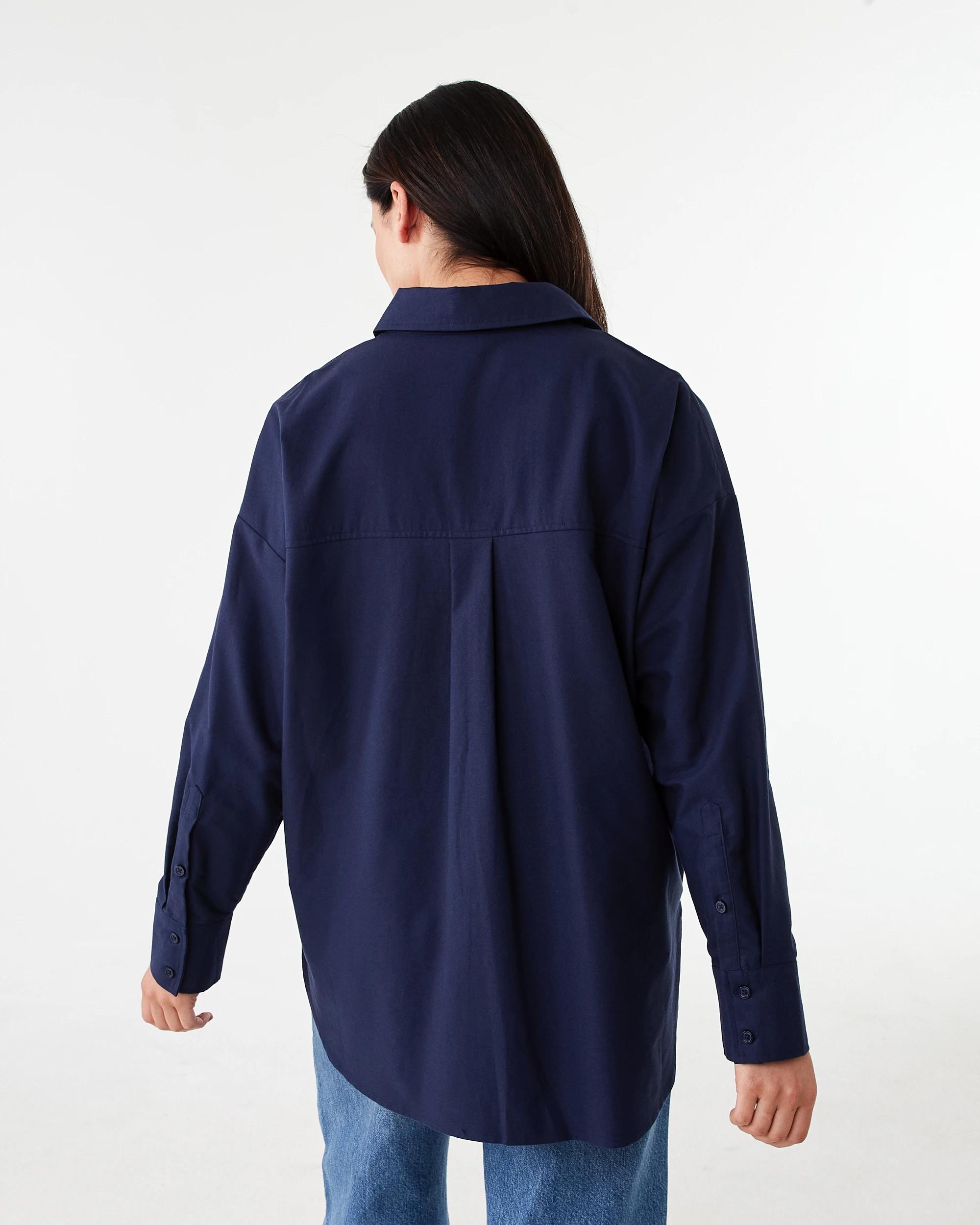 3 Long Sleeve Oxford Shirt Navy Blaze, 3 of 9