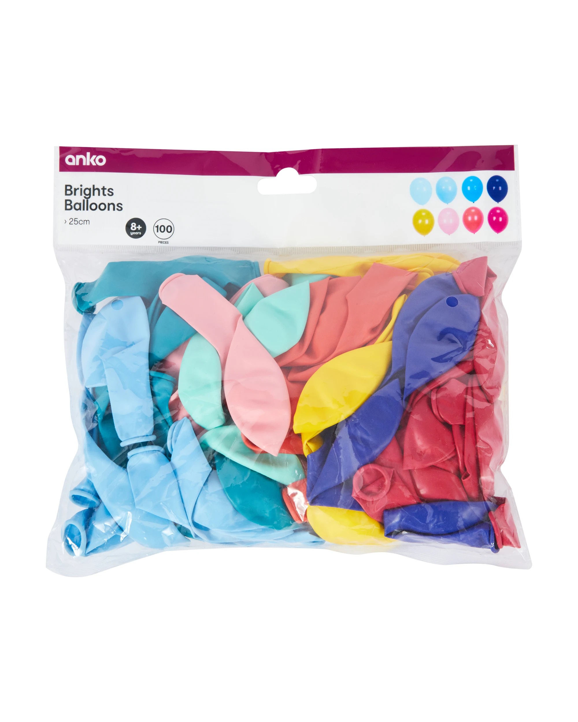 3 100 Piece Bright Balloons, 3 of 3