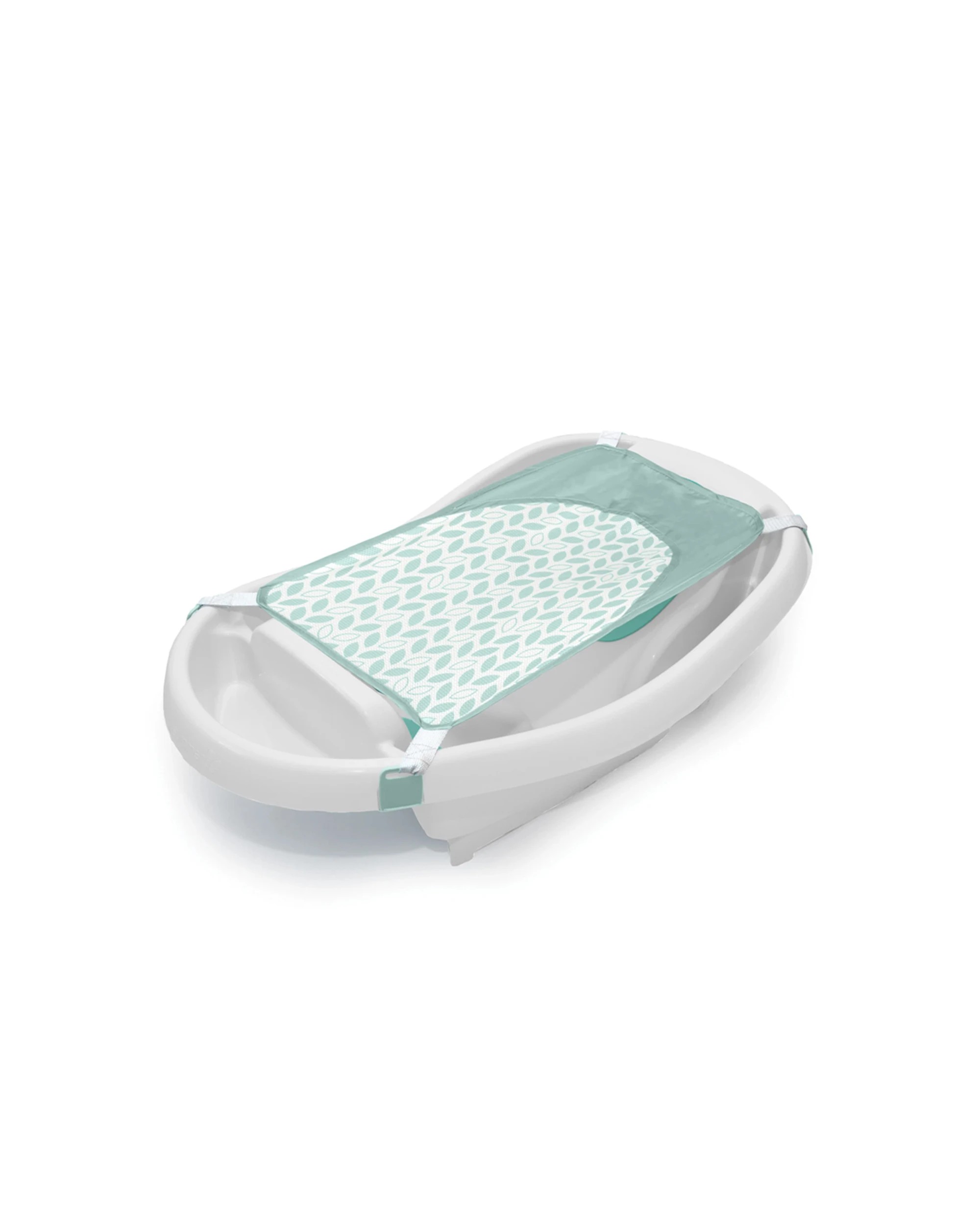 1 Ingenuity Comfy Clean Deluxe Baby Bath Tub Soft Fabric Sling 0-24 Months - White, 1 of 6
