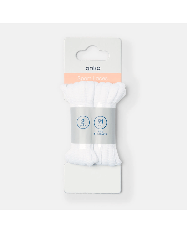 2 Pack Sport Laces - W