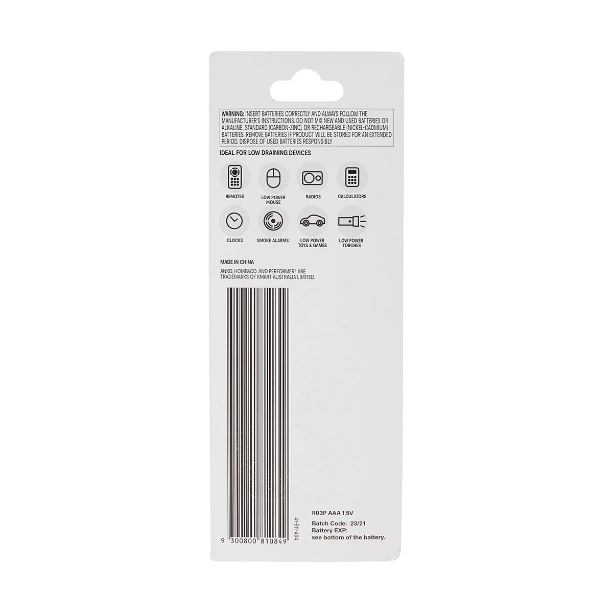 8 Super Heavy Duty Carbon Zinc Batteries - AAA, Pack of 24, 8 of 8