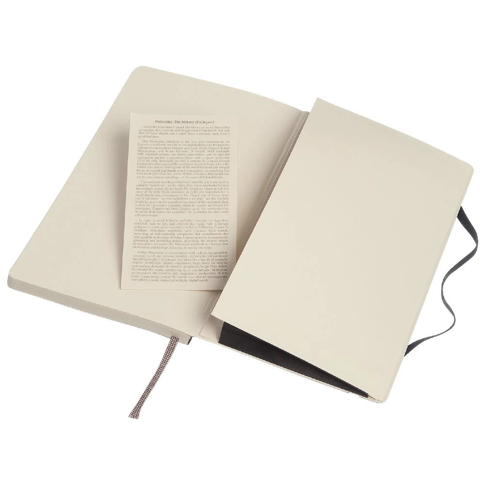 5 Moleskine Soft Cover Large Notebook Dot Grid Black, 5 of 6