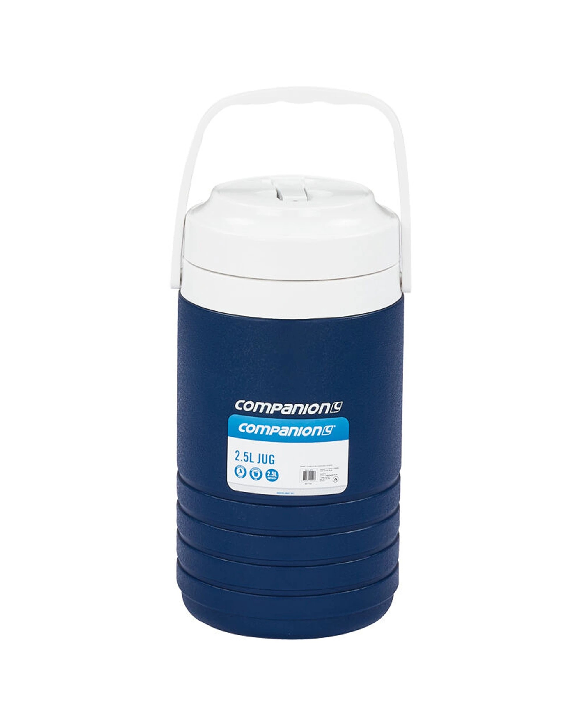 1 Companion 2.5L Water Beverage Insulated Jug Easy Pour Spout 18 Hours Cold - Blue, 1 of 2