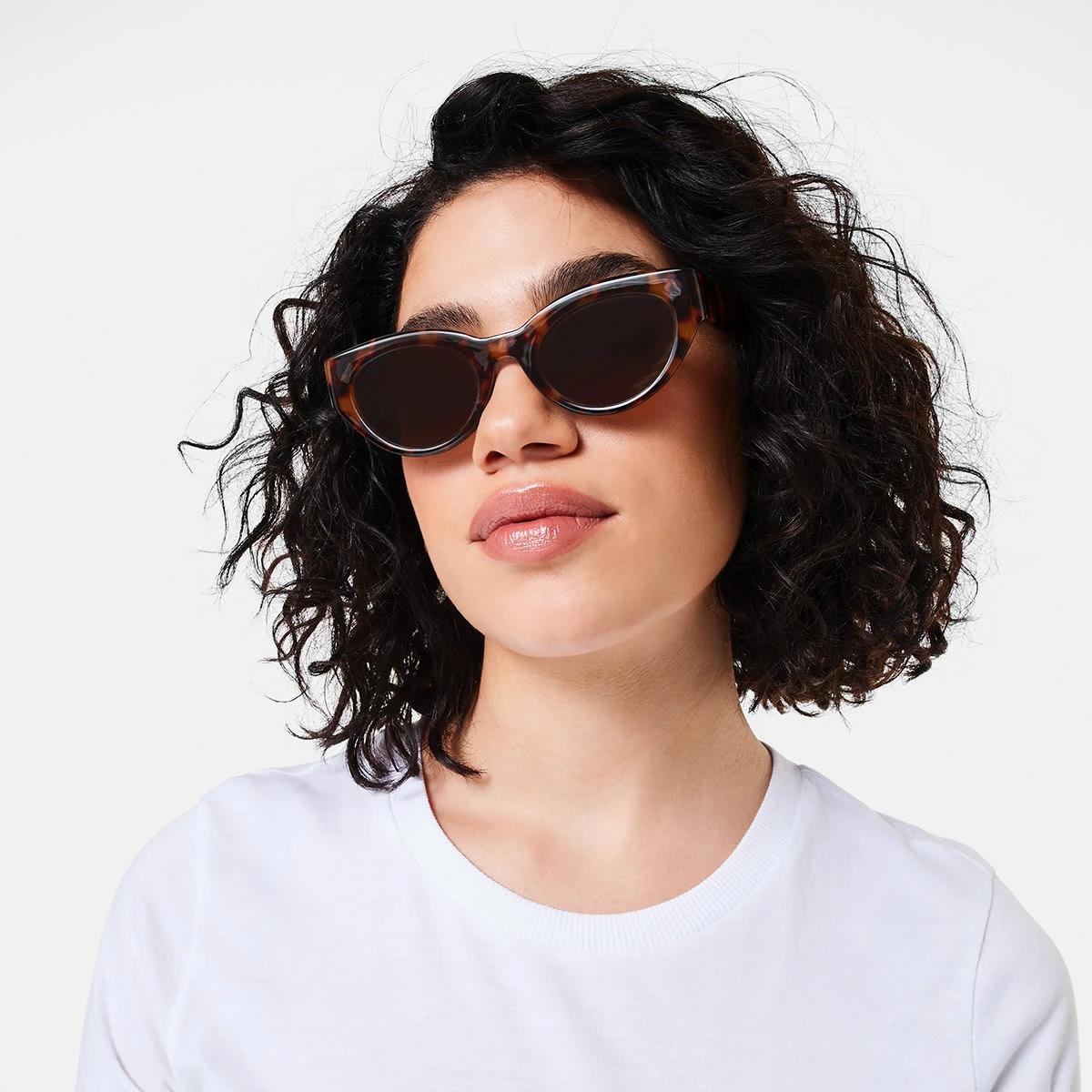 5 Basic Cateye Sunglasses Drk Tort, 5 of 6