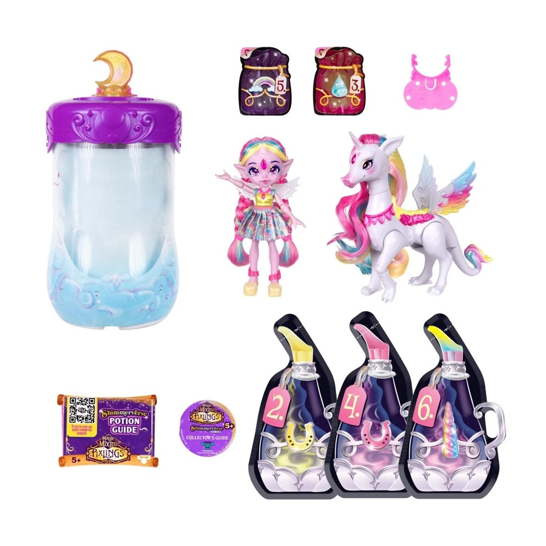 2 Magic Mixies Pixlings and Pegacorn Pack - Unia the Unicorn Pixling and Rainbow Star the Pegacorn Pet, 2 of 10