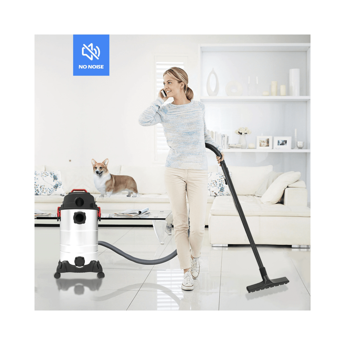 5 Advwin 4 In 1 Wet And Dry Vacuum Cleaner 30l 2000w Blower With High-energy Filter System For Pet Hair Dust Liquid, 5 of 7