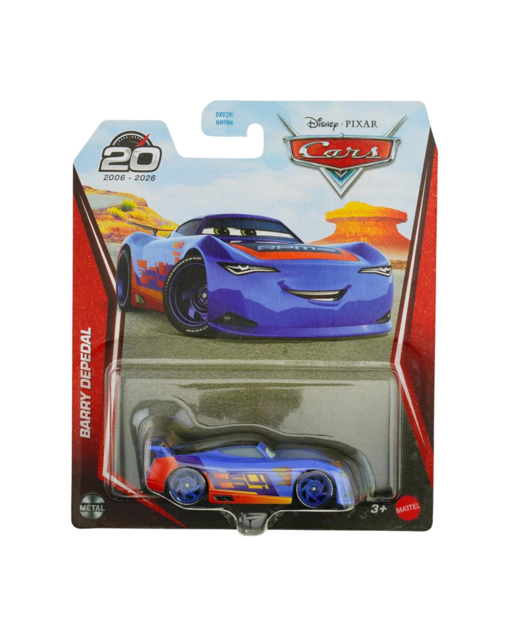 1 Disney Pixar Cars 20th Anniversary Core Barry Depedal Diecast Car, 1 of 4