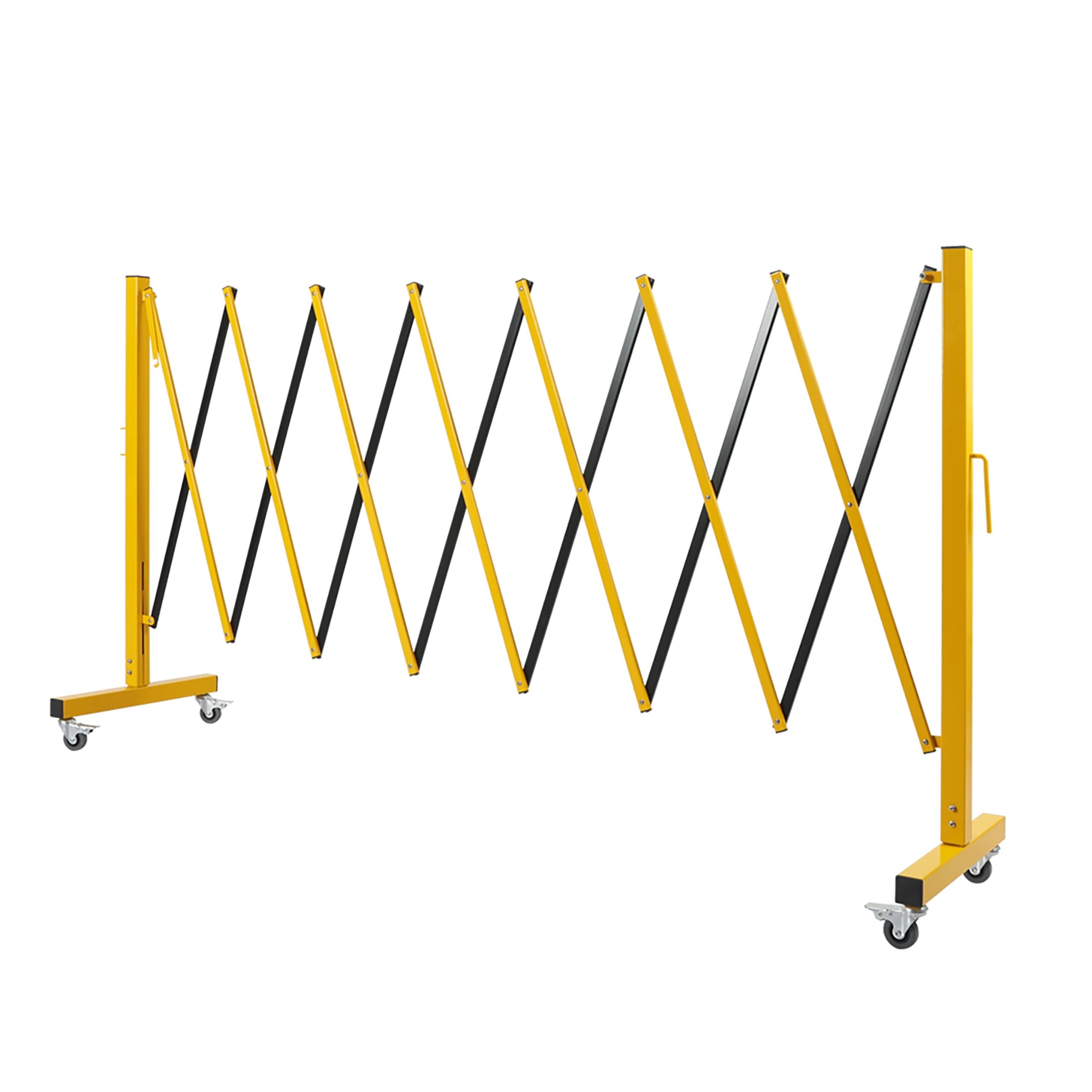 1 Traderight Expandable Aluminium Barrier Gate 11Ft - Yellow, 1 of 5
