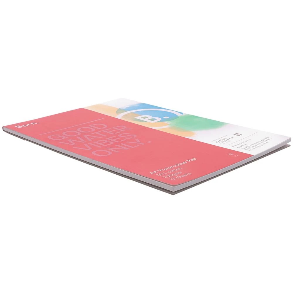 4 Born 25% Cotton A4 Watercolour Pad 200gsm 12 Sheets, 4 of 4