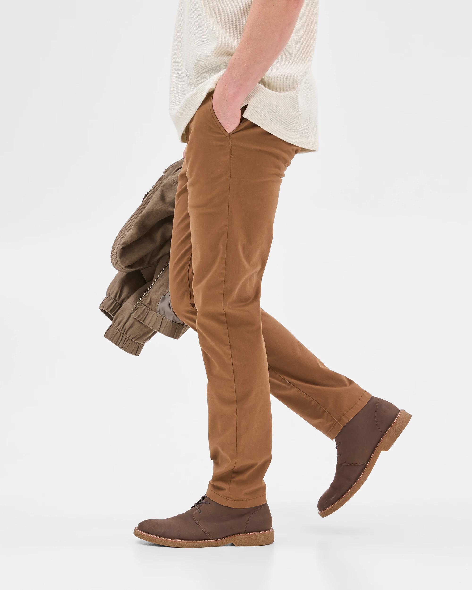 3 Target Australian Cotton Slim Chino Pants SEPIA, 3 of 9