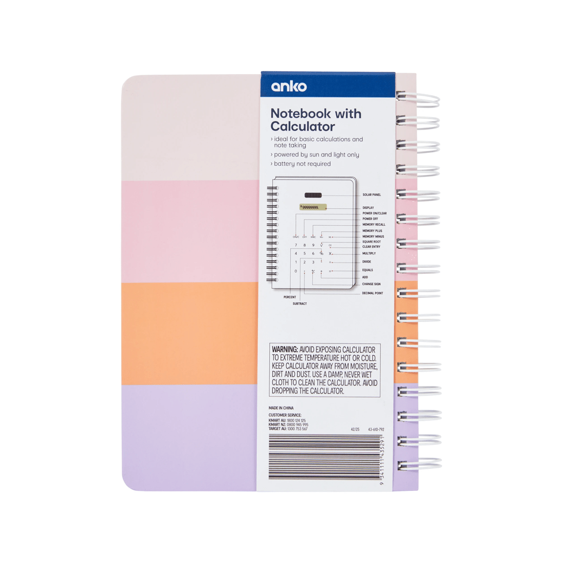 4 Notebook with Calculator, 4 of 4