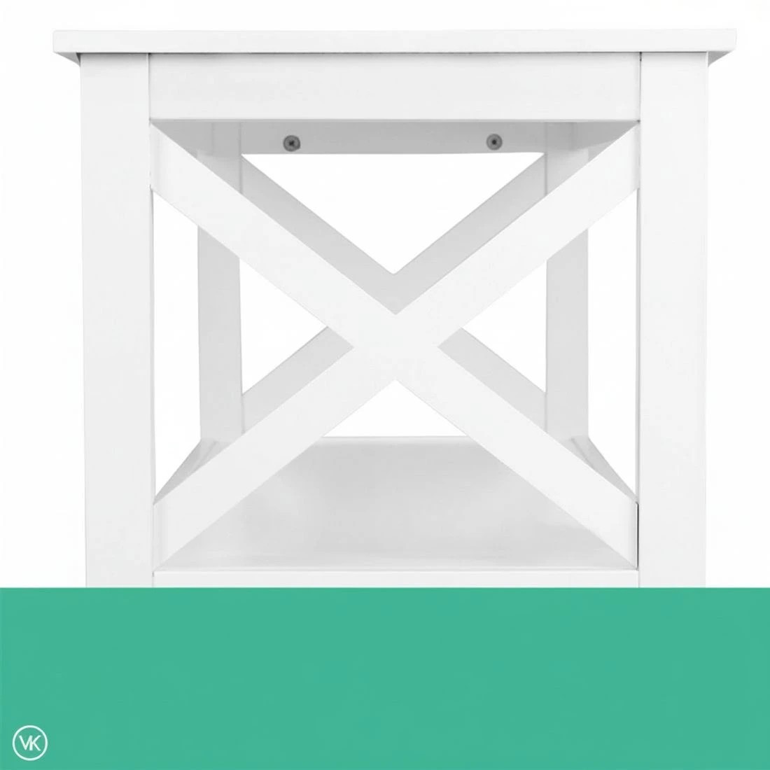 8 Artiss Console Table 3-tier - White, 8 of 10