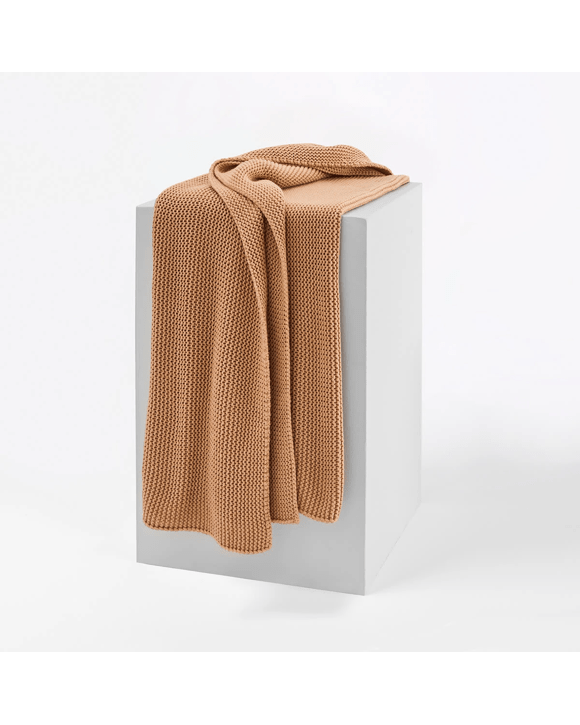 Chunky Knit Throw - Praline