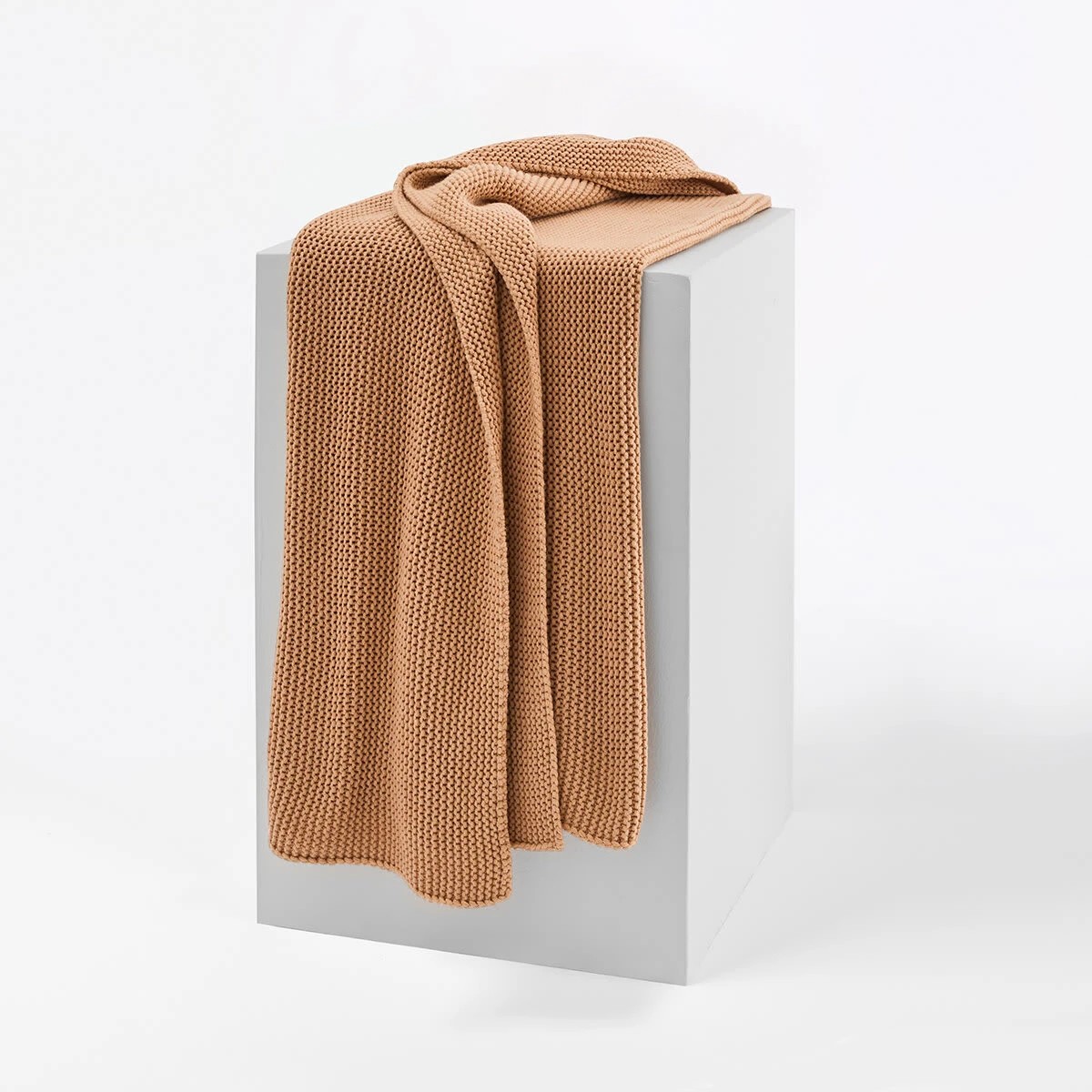 1 Chunky Knit Throw - Praline, 1 of 8