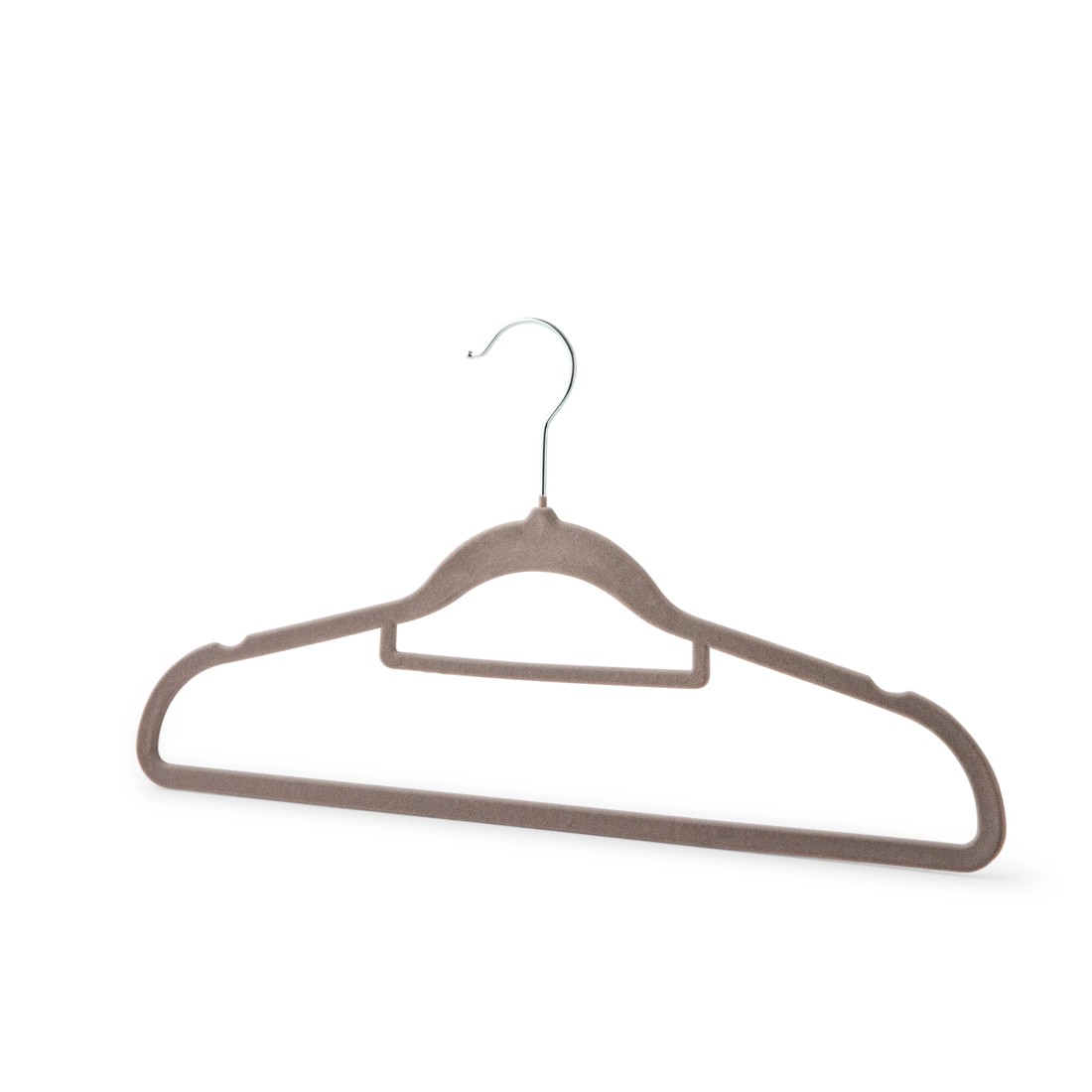 4 30 Pack Flocked Hangers - Beige, 4 of 8