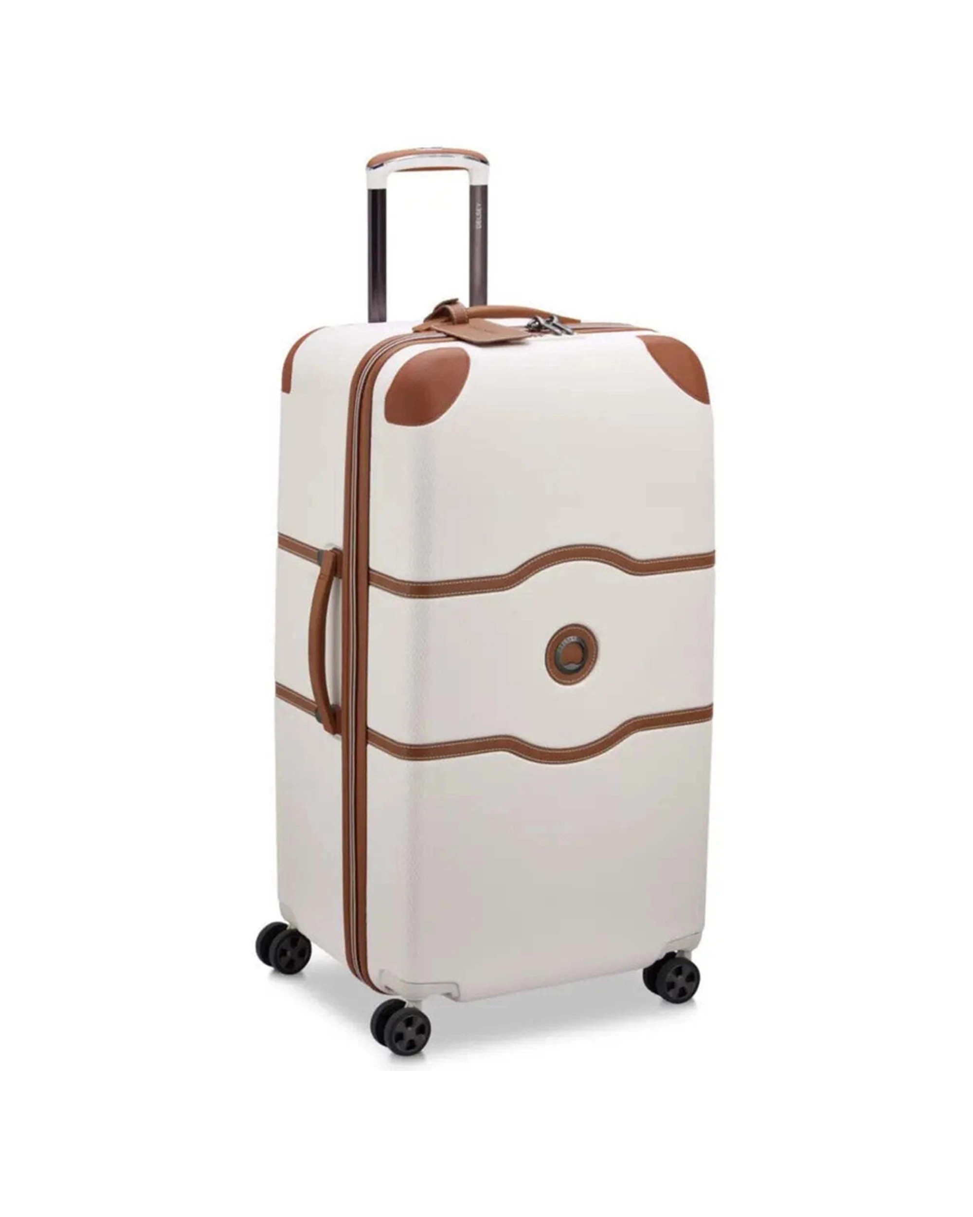 3 Delsey Chatelet Air 2.0 - 80 cm 4-Wheel Trunk Case TSA Lock Securitech Zip Angora - White, 3 of 5