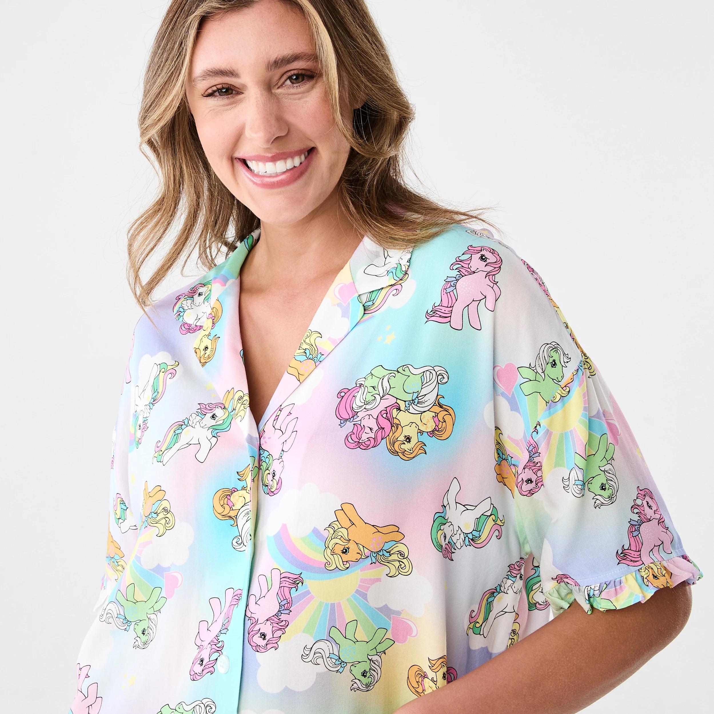 4 My Little Pony License Short Sleeve Top and Shorts Woven Boxy Pyjama Set My Lt Pony, 4 of 8