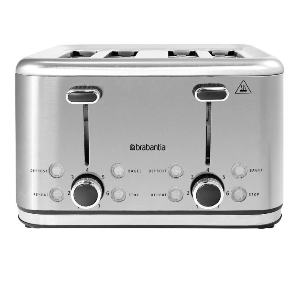 1 Brabantia 4 Slice Toaster - Silver, 1 of 1