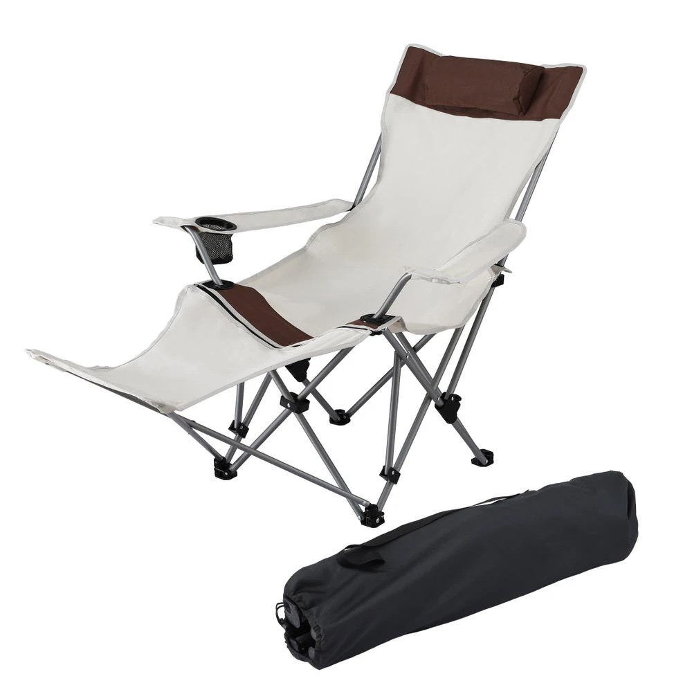 1 Weisshorn Camping Chair Reclining Adjustable Portable Outdoor Folding Lightweight - Multi, 1 of 9