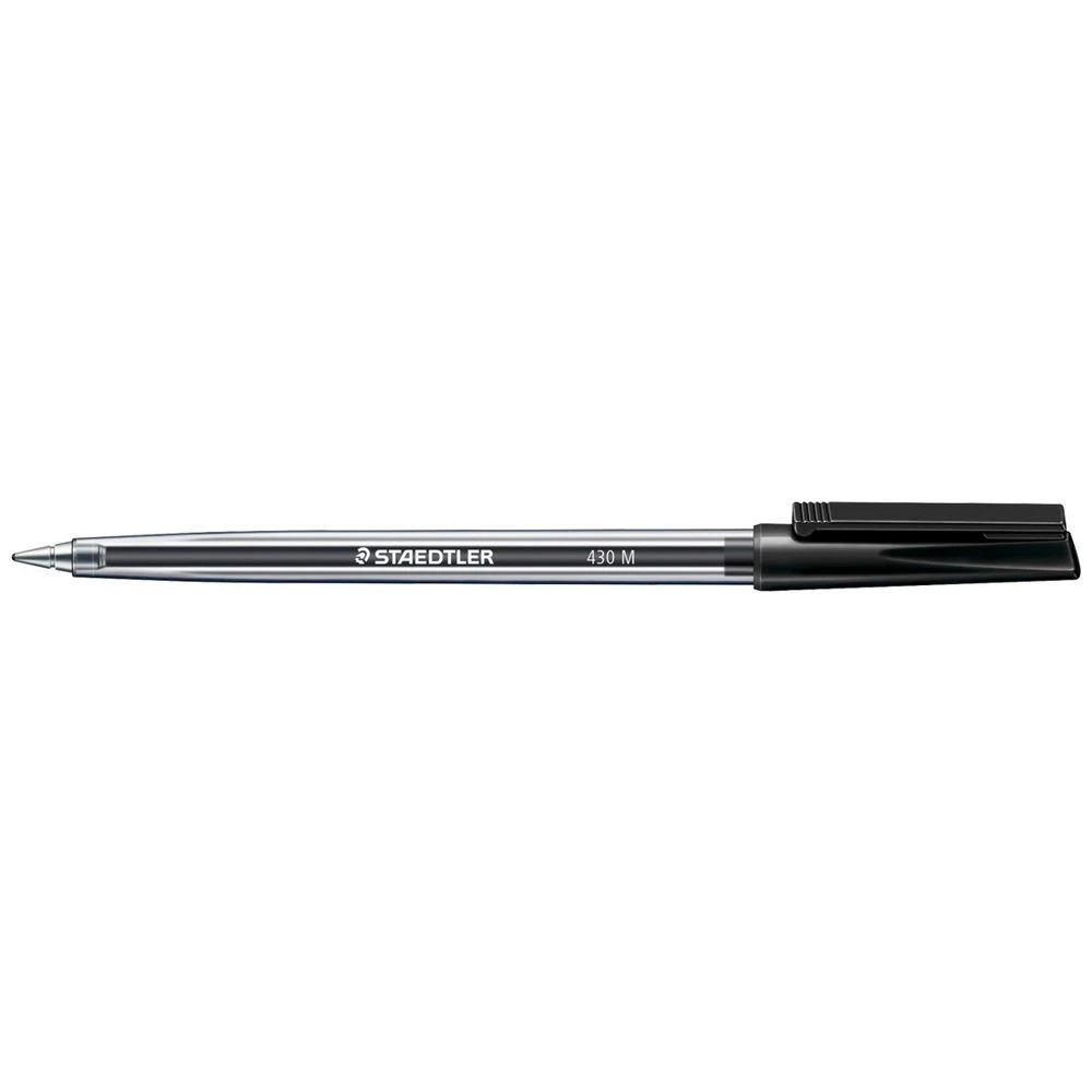 1 Staedtler 430 Medium Ballpoint Pen Black, 1 of 1