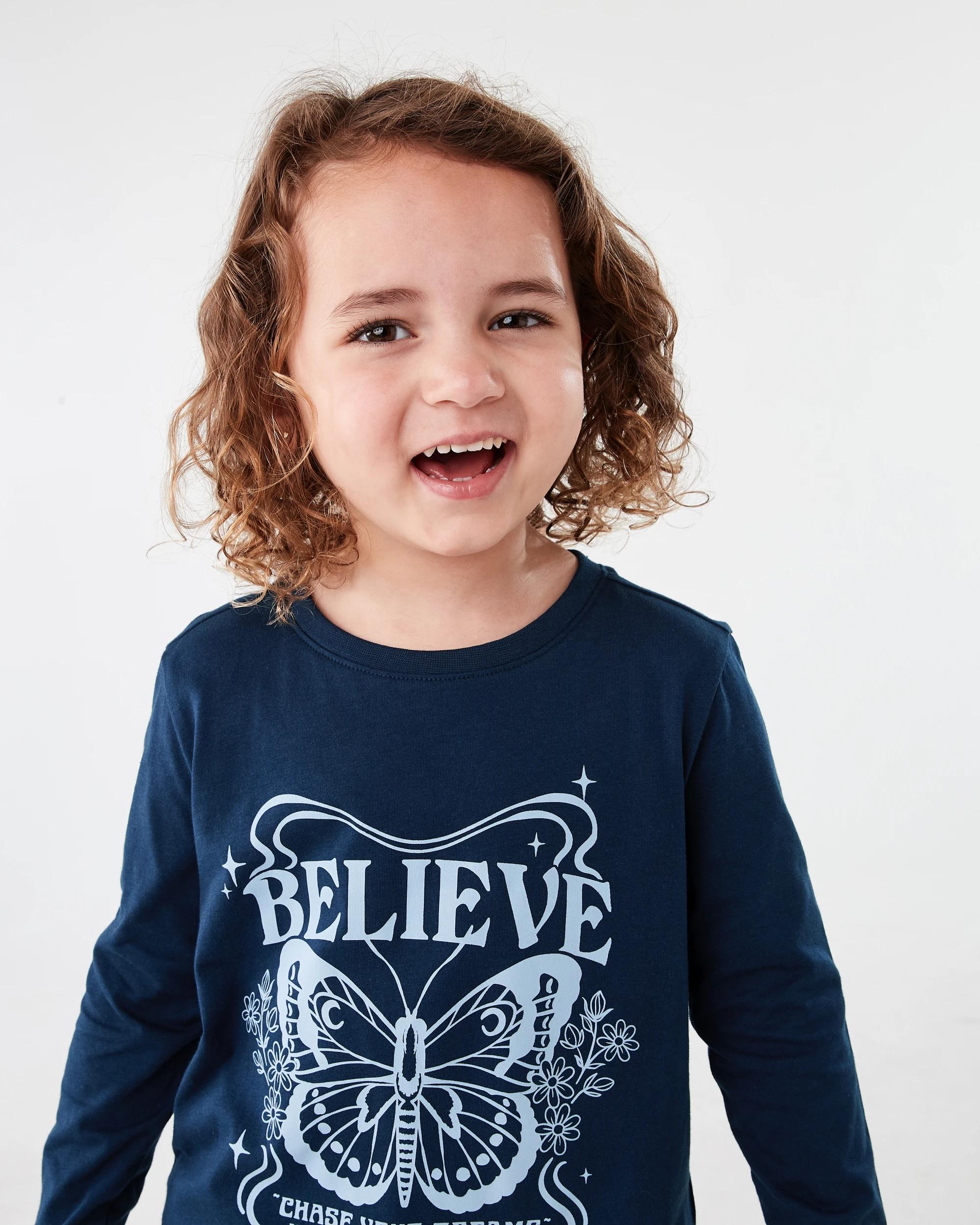 3 Print T-shirt Blu Btrfly, 3 of 7