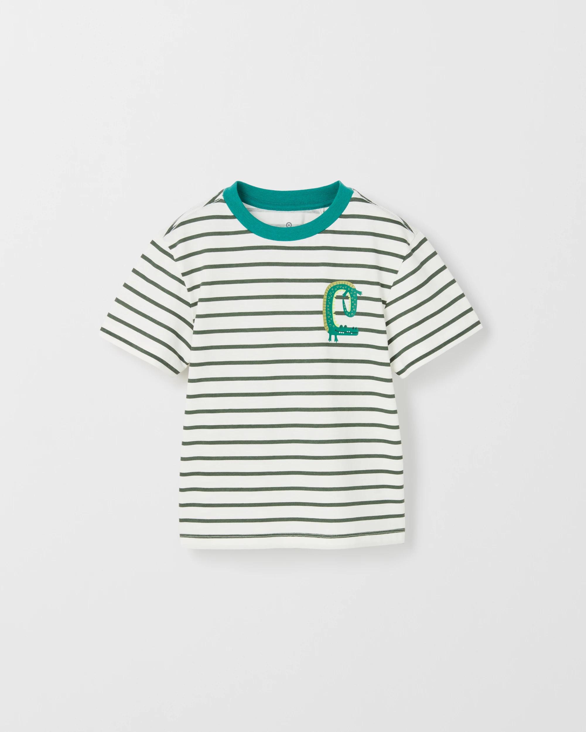 2 Target Kids Australian Cotton 3 Pack T-Shirts CROC GREEN, 2 of 5