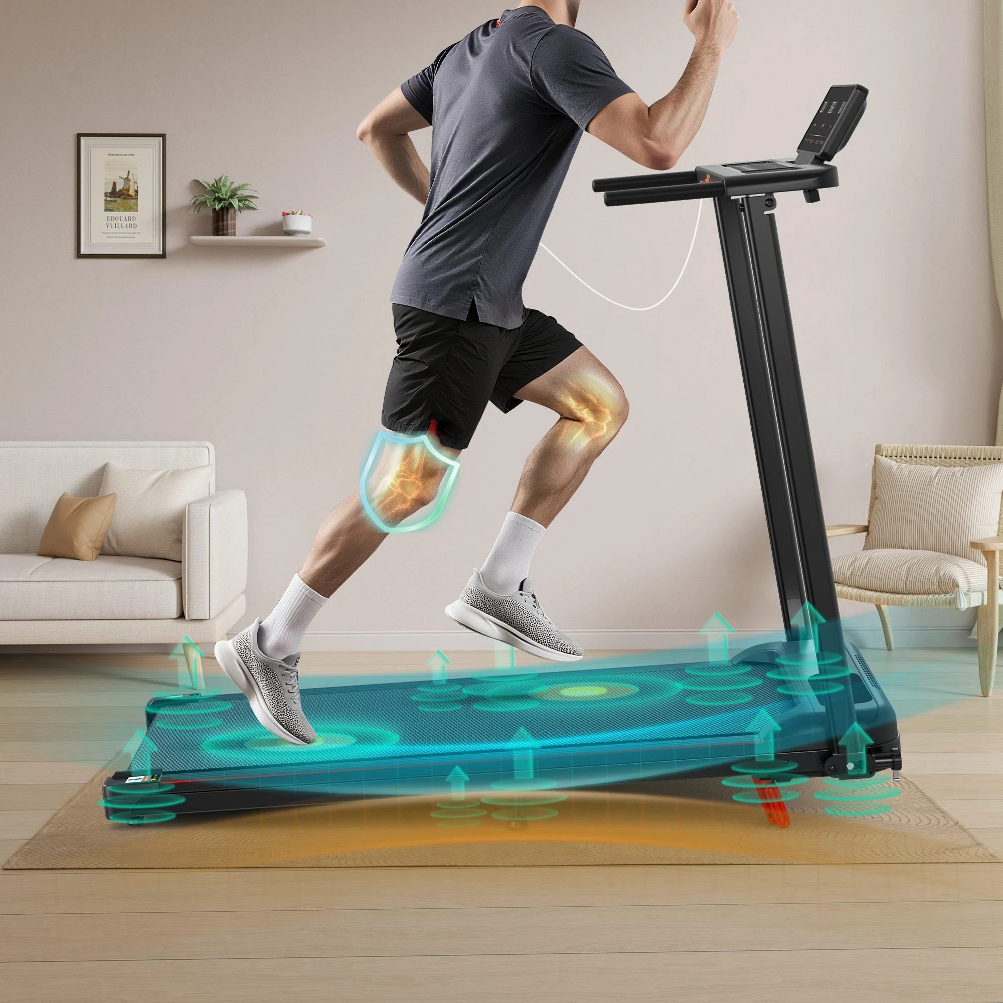 5 Black Lord Treadmill Electric Incline Exercise Running Machine Foldable Home Gym - Black, 5 of 7