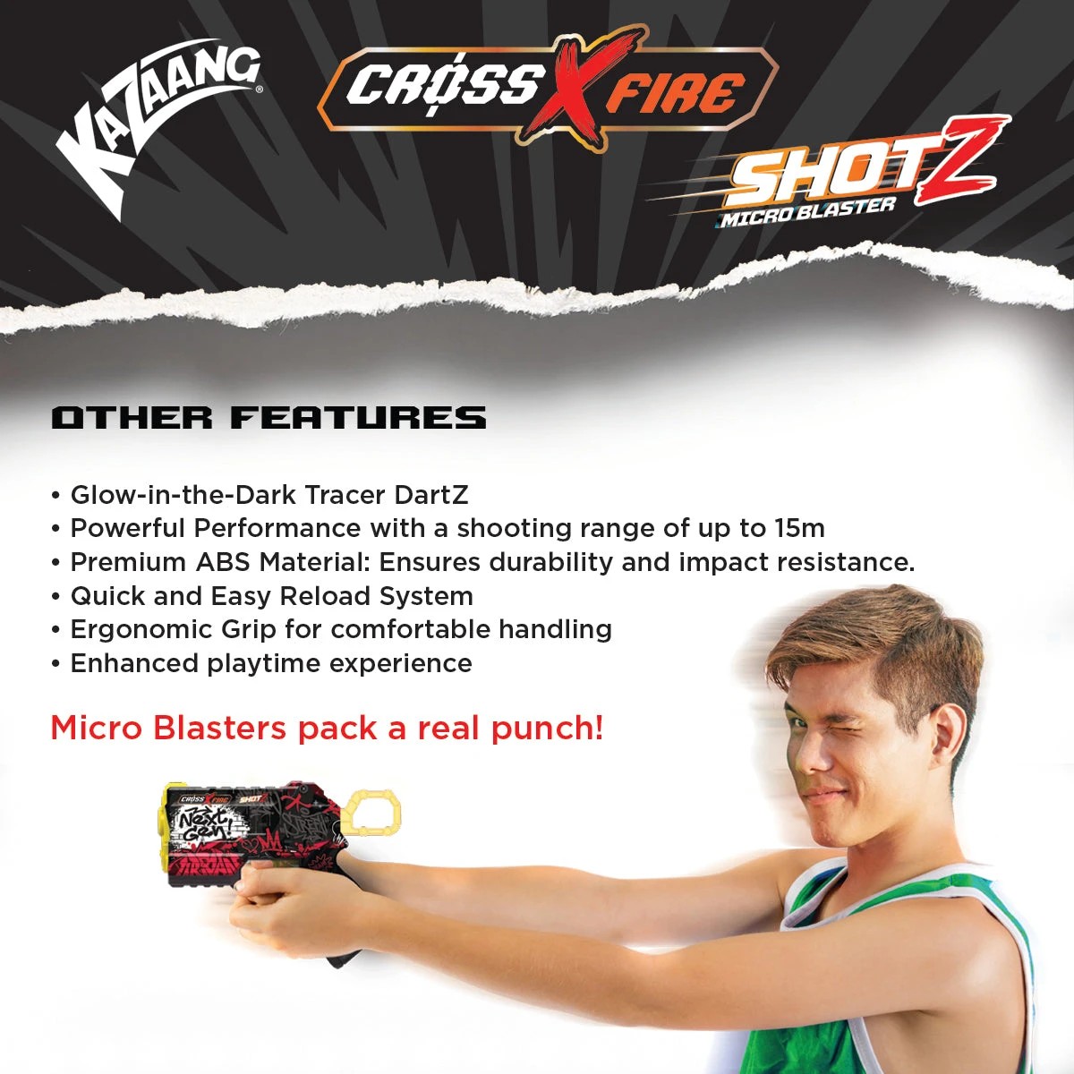 7 Kazaang CrossXFire Shotz - Mini Blaster - Next Gen, 7 of 9