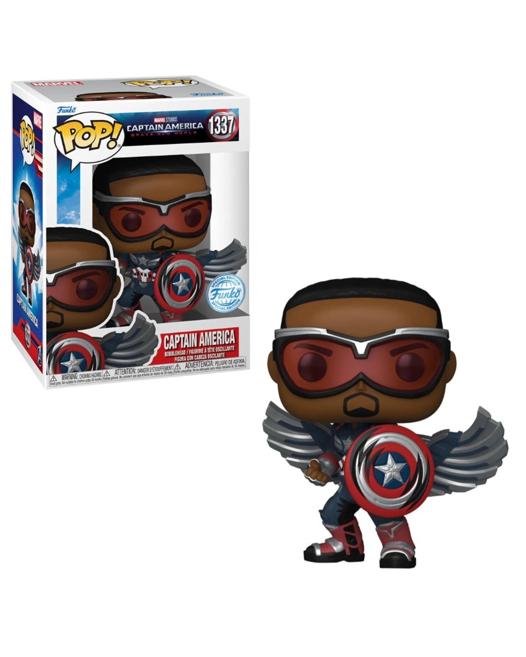 1 Marvel Captain America Brave New World Captain America Deco Funko POP! Vinyl, 1 of 1