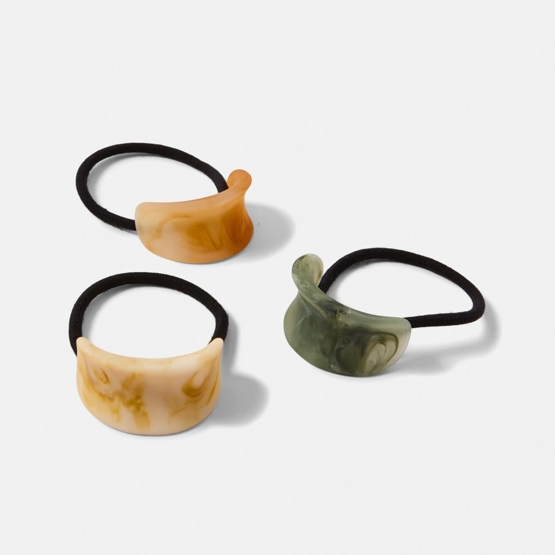 2 3 Pack Plastic Cuff Hair Ties, 2 of 5