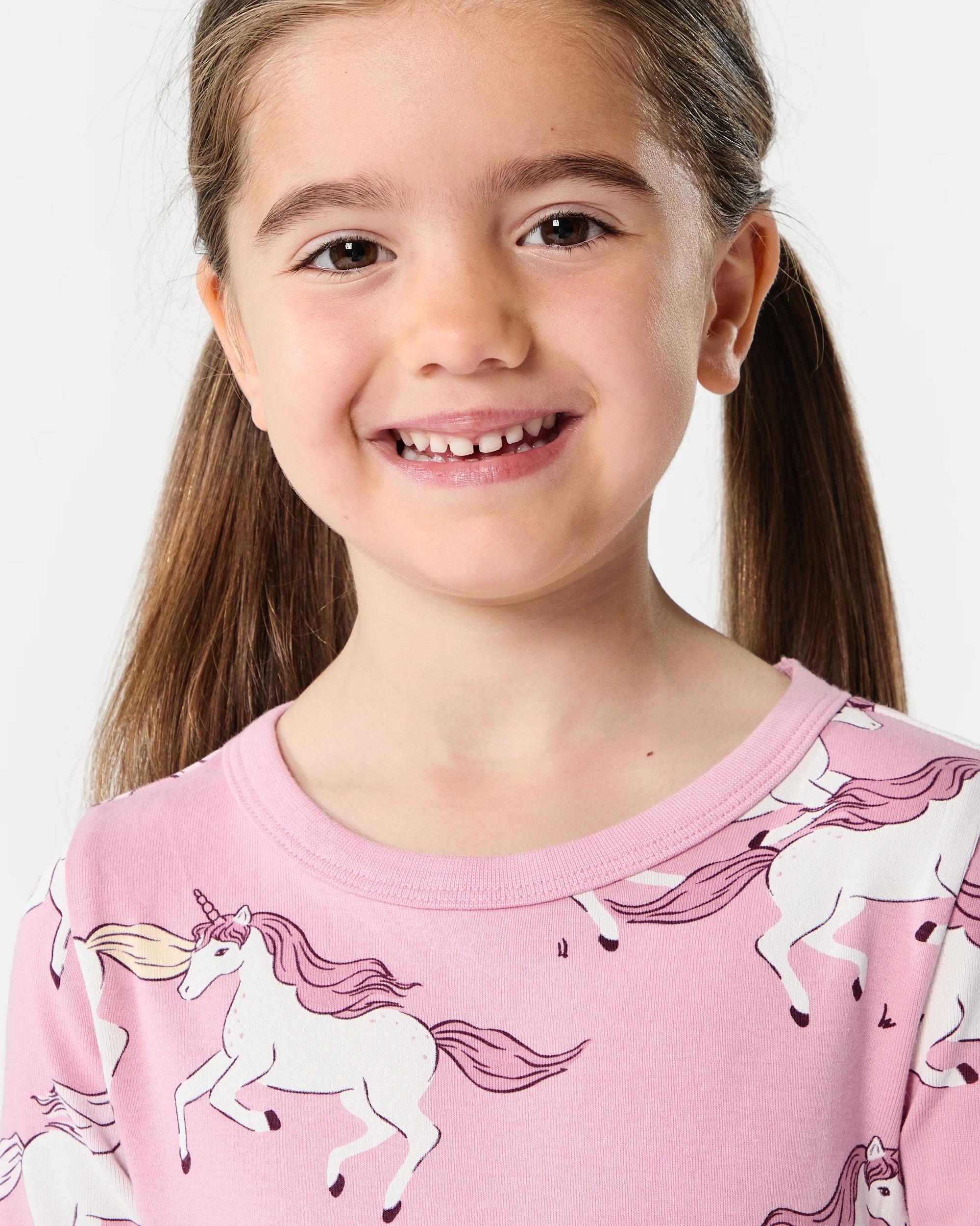 3 Ribbed Pyjama Set Pnk Uncrn, 3 of 6