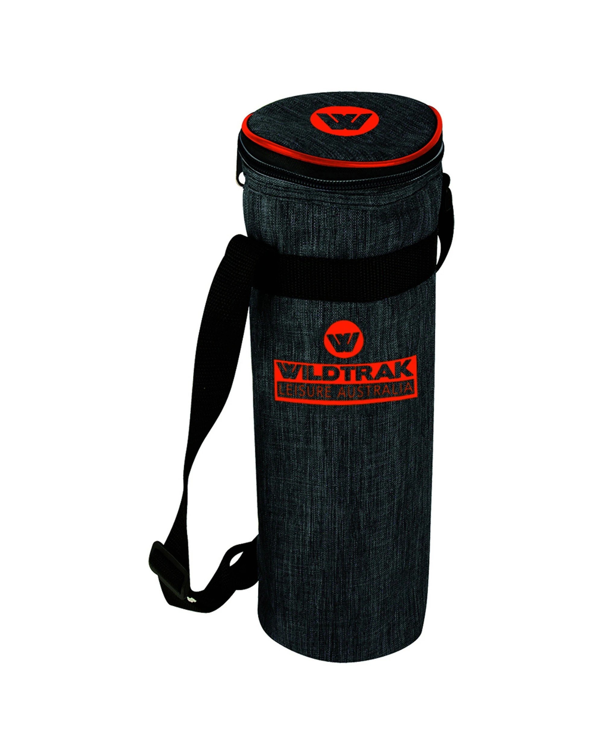 2 Wildtrak Camping Wine Cooler Bag 2 Pack 1.5L Insulated 600D Oxford PE Foam - Grey, 2 of 2