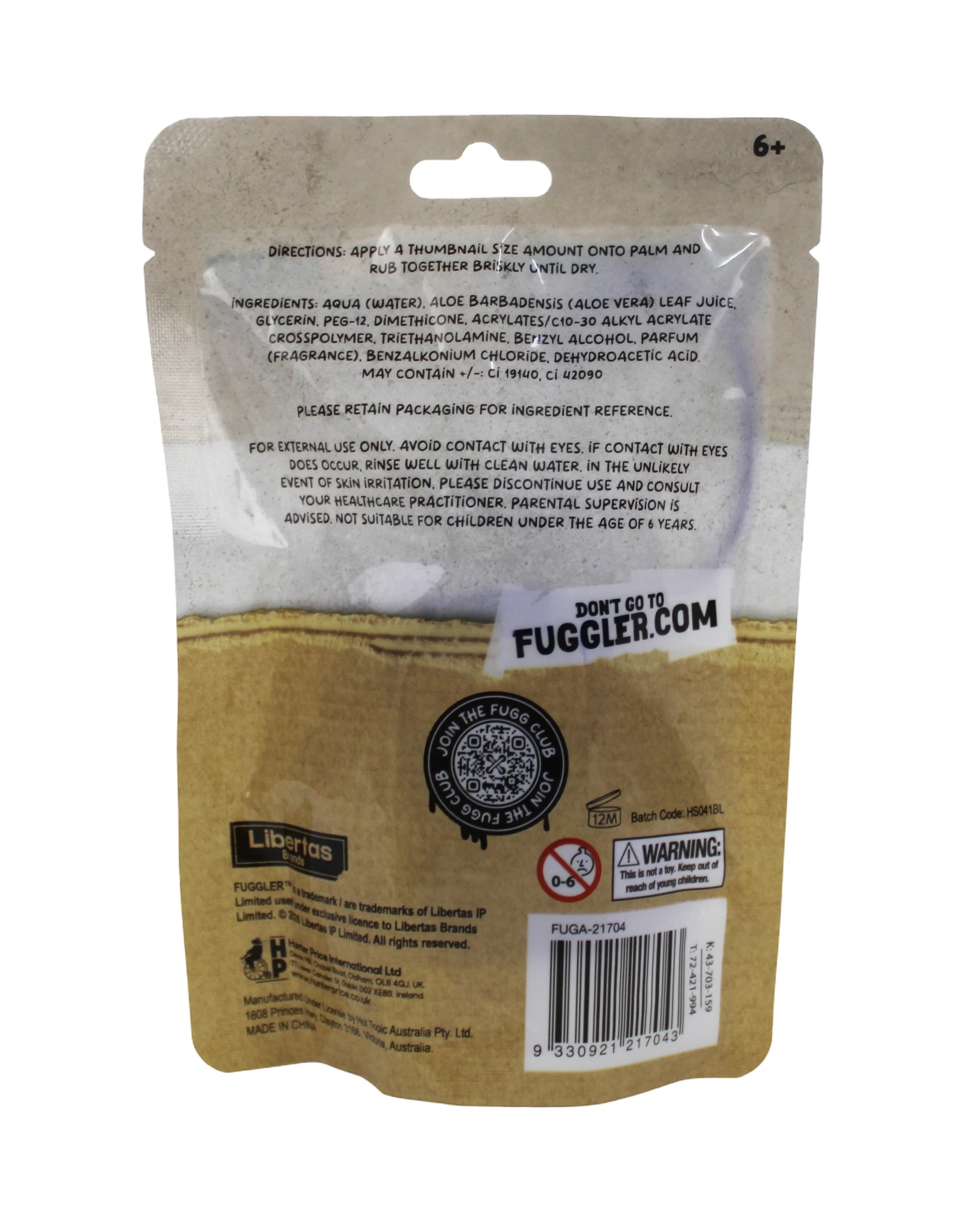 4 Fuggler Hand Sanitiser 30ml - Blueberry Scented, 4 of 4