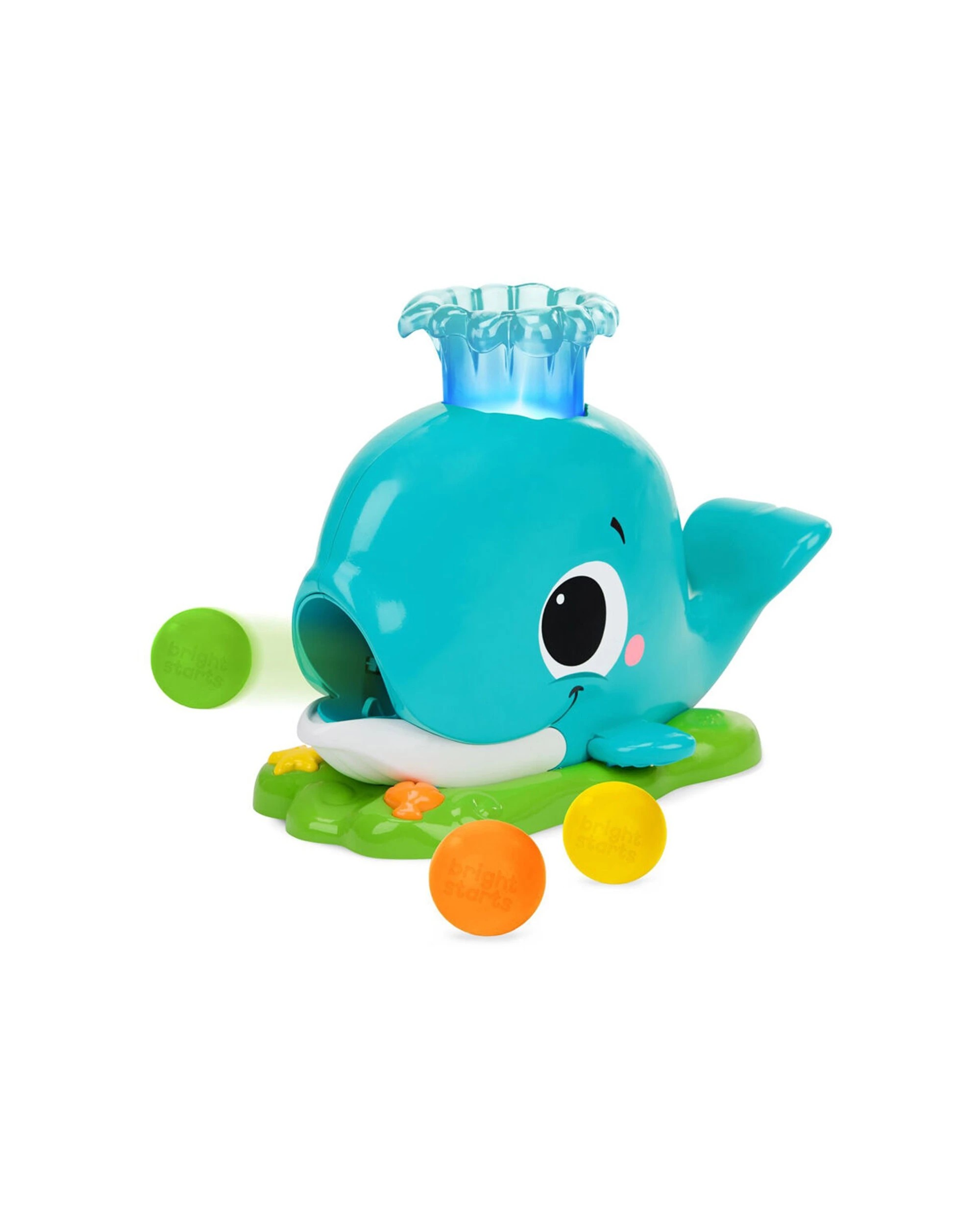 1 Bright Starts Silly Spout Whale Ball Popper Lights And Sounds 6m Plus Baby Toy - Blue, 1 of 8