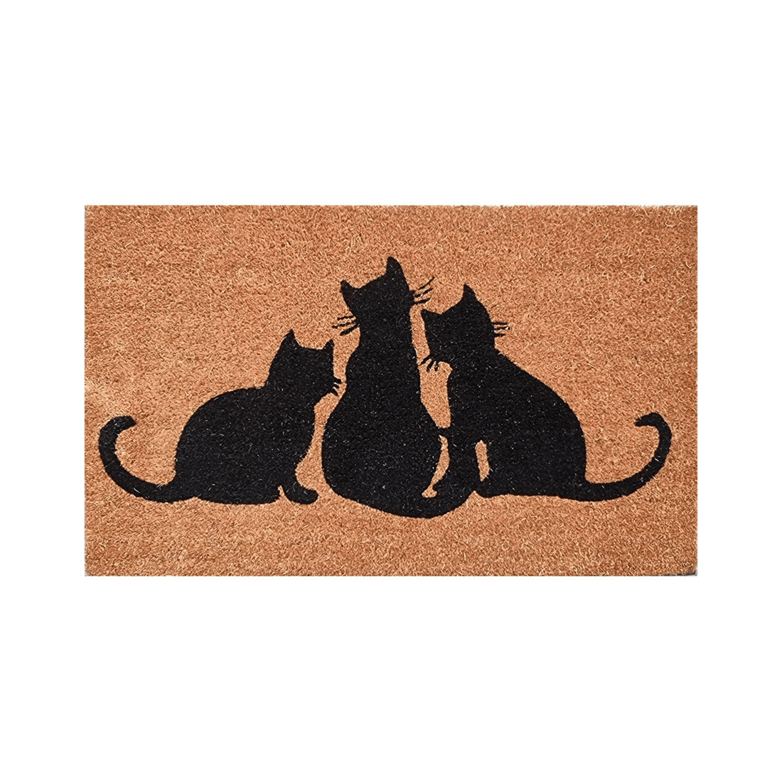 2 Solemate Latex Backed Coir Cats Design 45x75cm Slim Outdoor Stylish Doormat
 - Multi, 2 of 4
