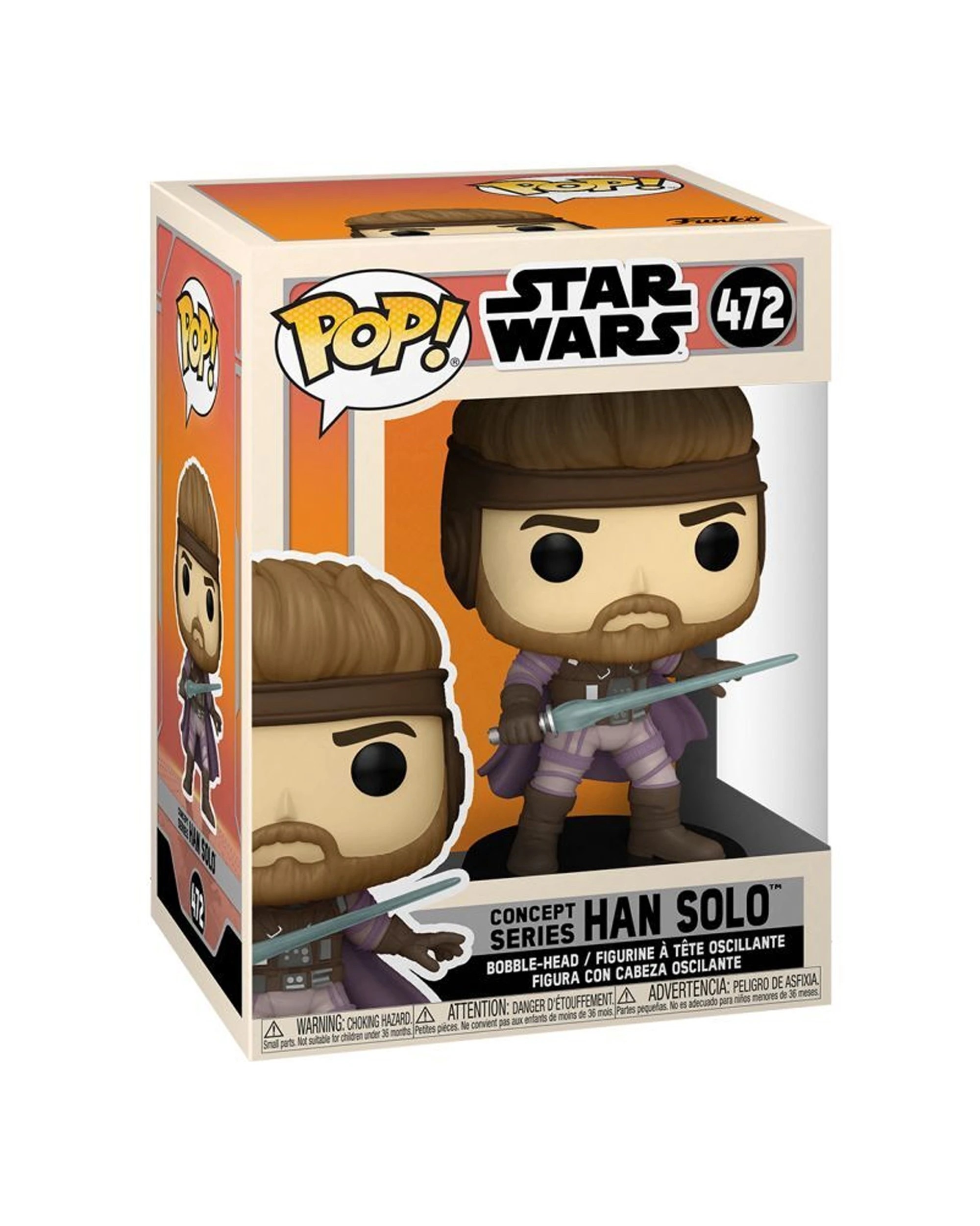 3 Pop Vinyl Figurine Star Wars Han Solo Concept 10cm Plastic Action Figure - Multi, 3 of 3