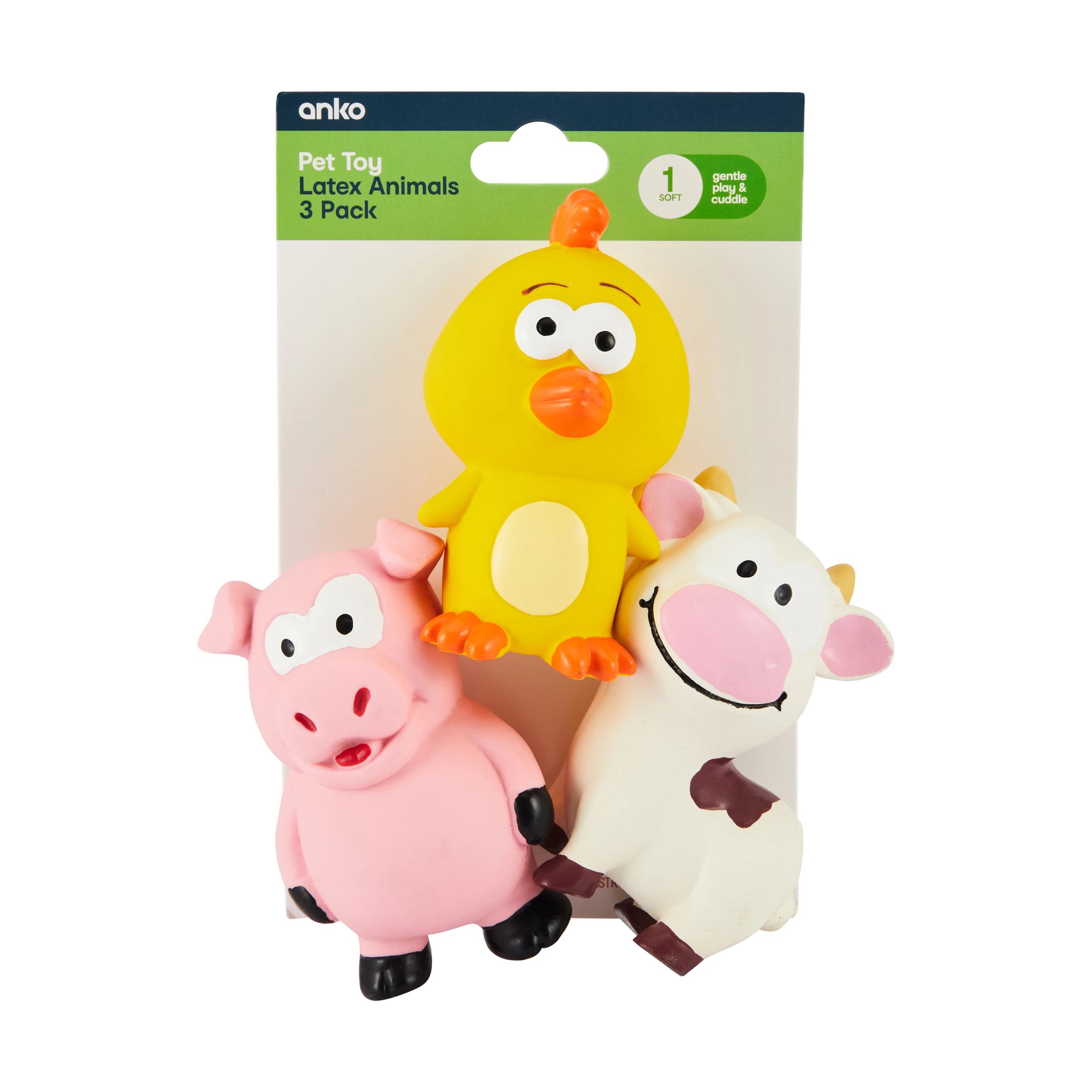 9 3 Pack Pet Toy Latex Animals, 9 of 9