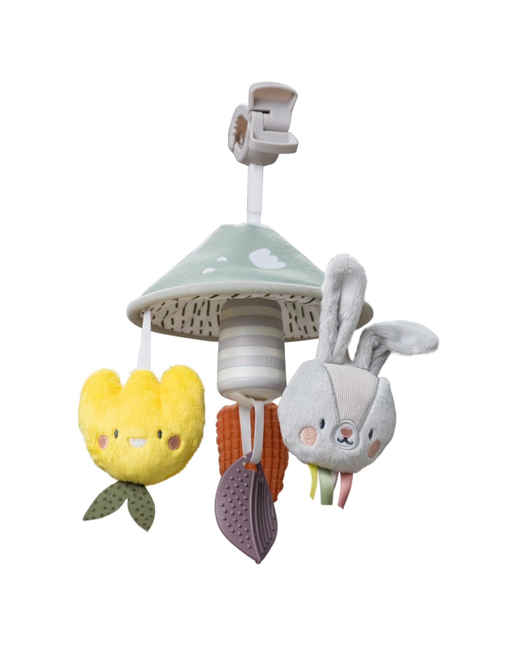 1 Taf Toys Garden Pram Mobile Soft Plush Hanging Toy Extra Large Clip Attachment - Multi, 1 of 6