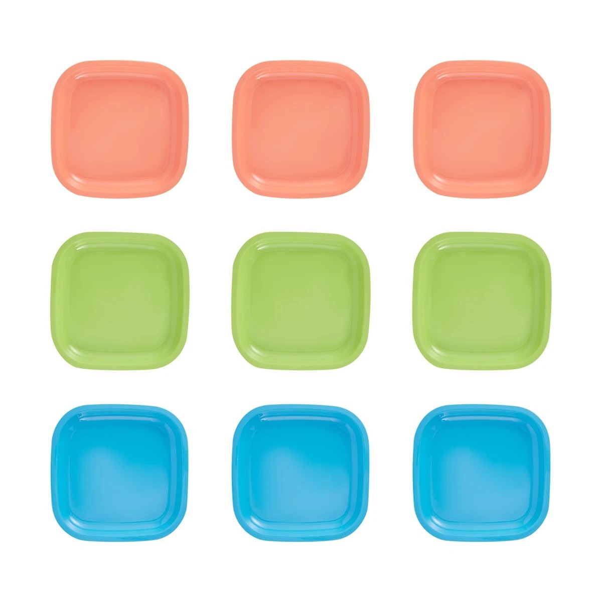 2 3 Pack Square Plates - Assorted, 2 of 7