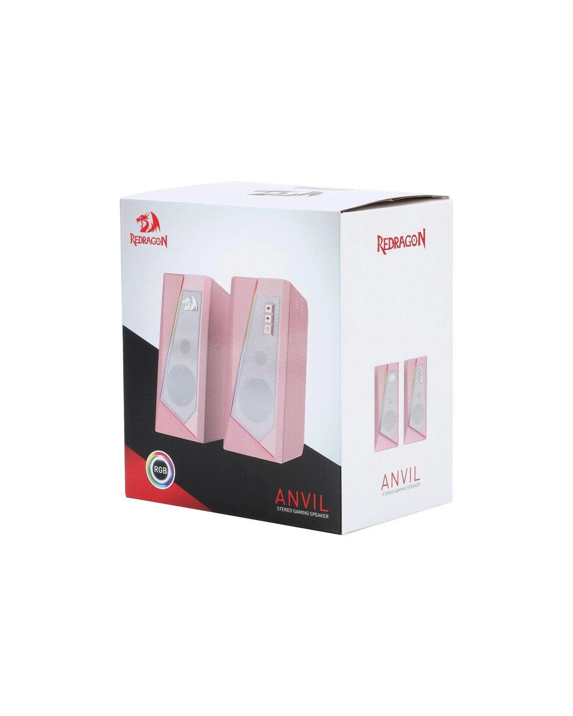 7 Redragon GS520P Anvil Vertical RGB Touch Control Desktop Speaker - Pink, 7 of 8