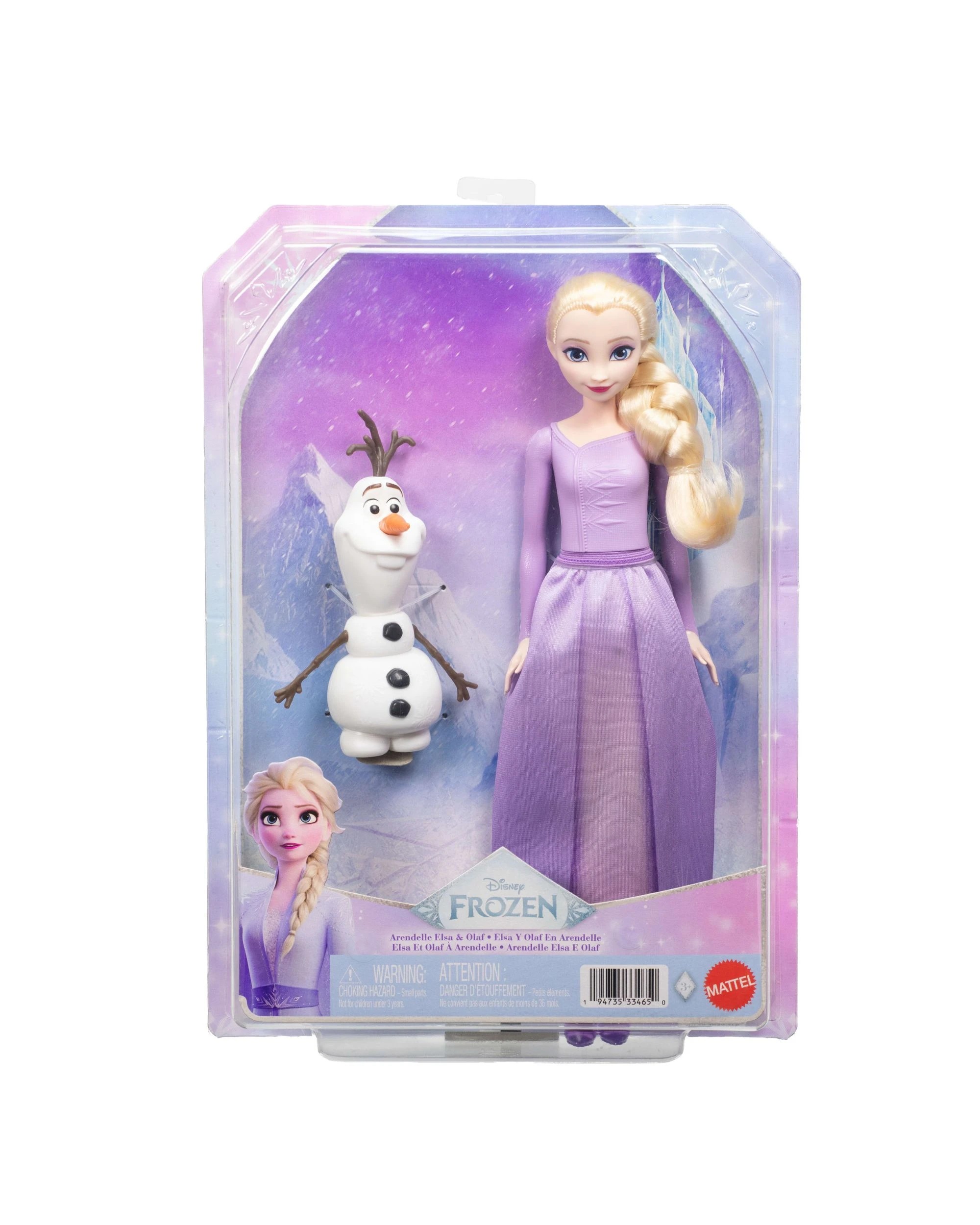 5 Disney Frozen Arendelle Elsa Fashion Doll & Olaf Friend Figure - Purple, 5 of 5