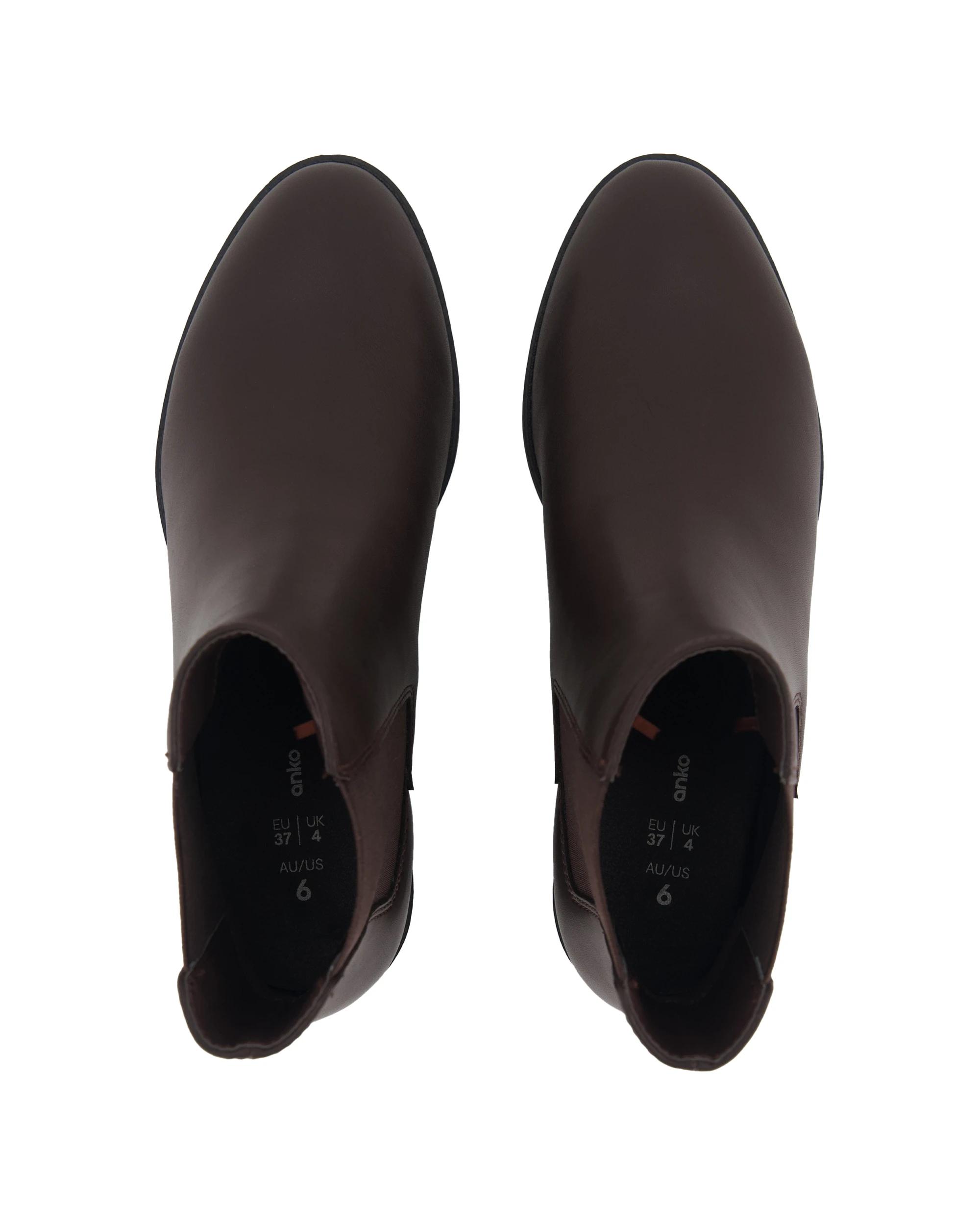 3 Short Block Gusset Boots Bittr Choc, 3 of 5