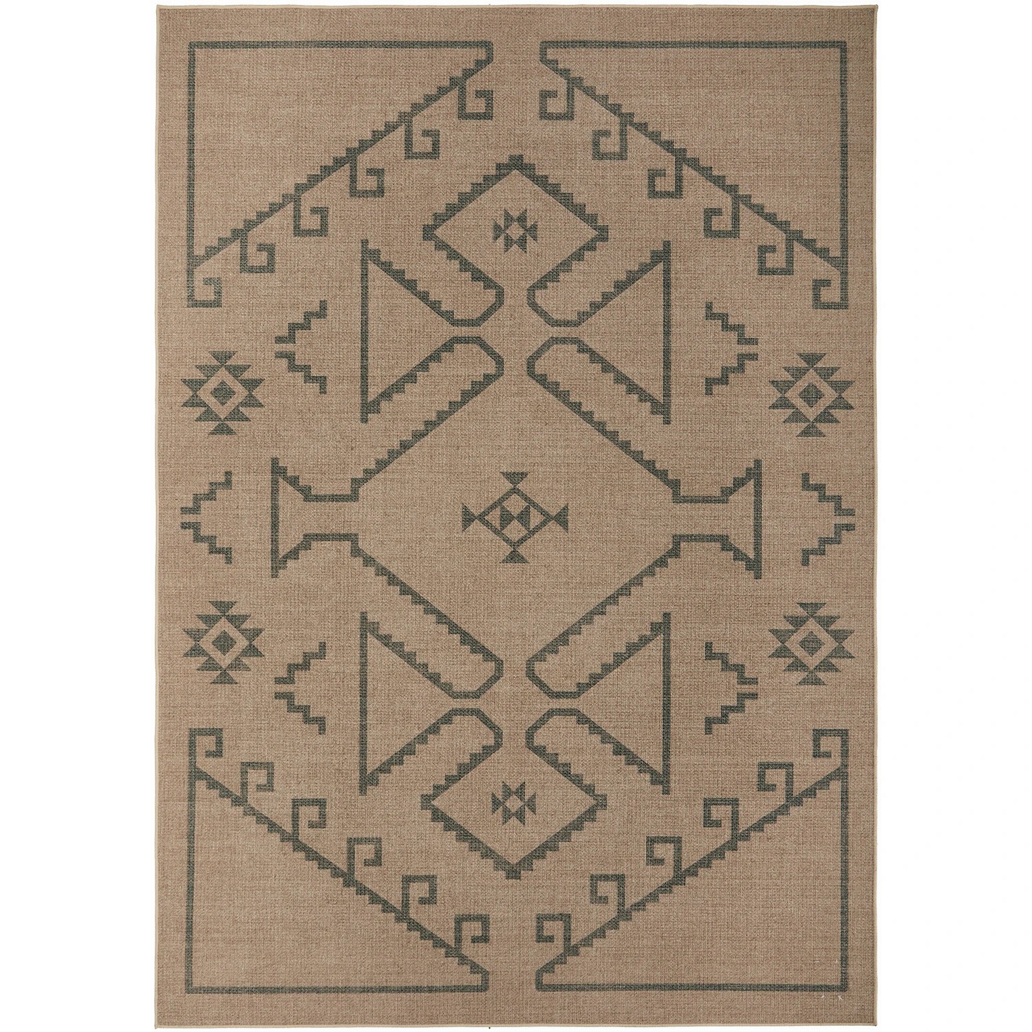 2 Common Ground Rugs Soleil Firuz 270x180cm - Large Outdoor Floor Rug - Brown, 2 of 9