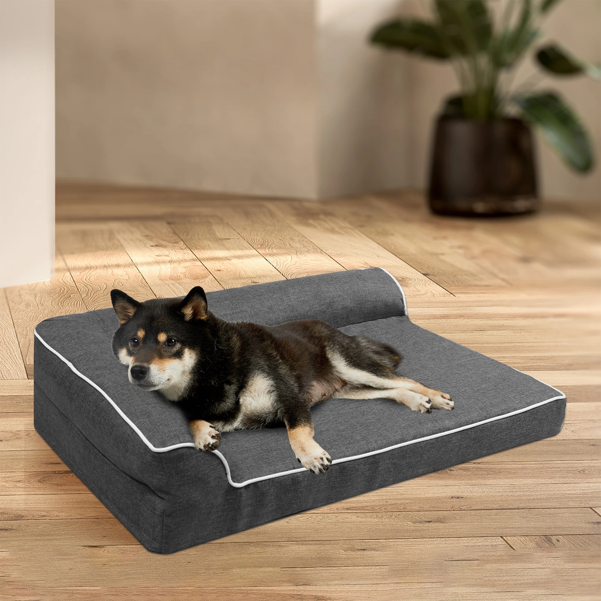 7 Pawz Orthopedic Memory Foam Dog Bed Medium - Light Grey, 7 of 7