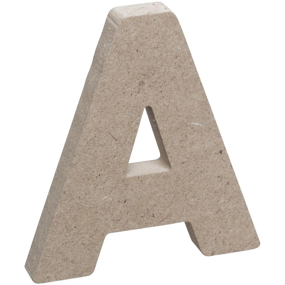 3 Born Wooden Alphabet Letter A 10cm, 3 of 3