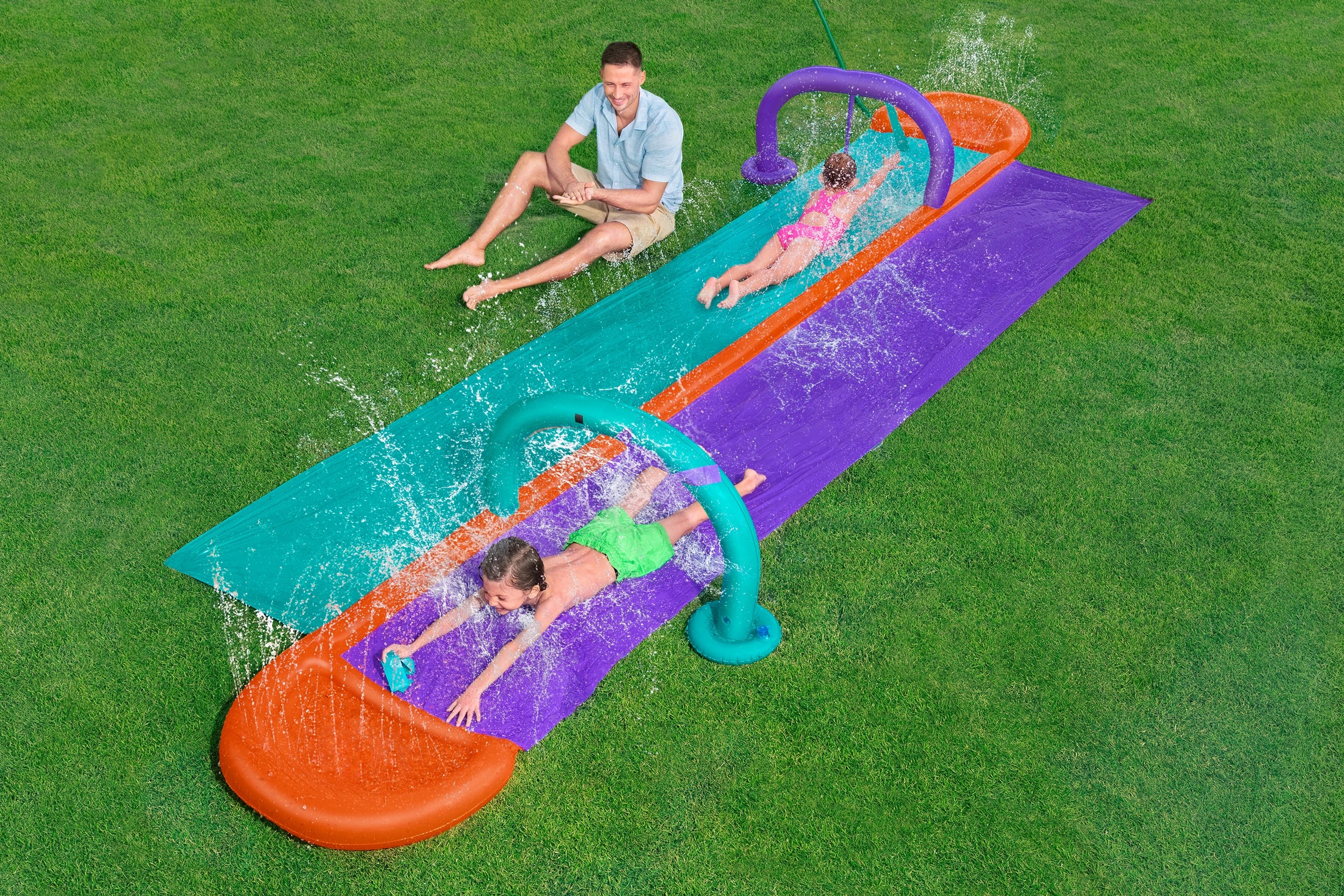 1 Bestway Flag Frenzy Double Slide, 1 of 8