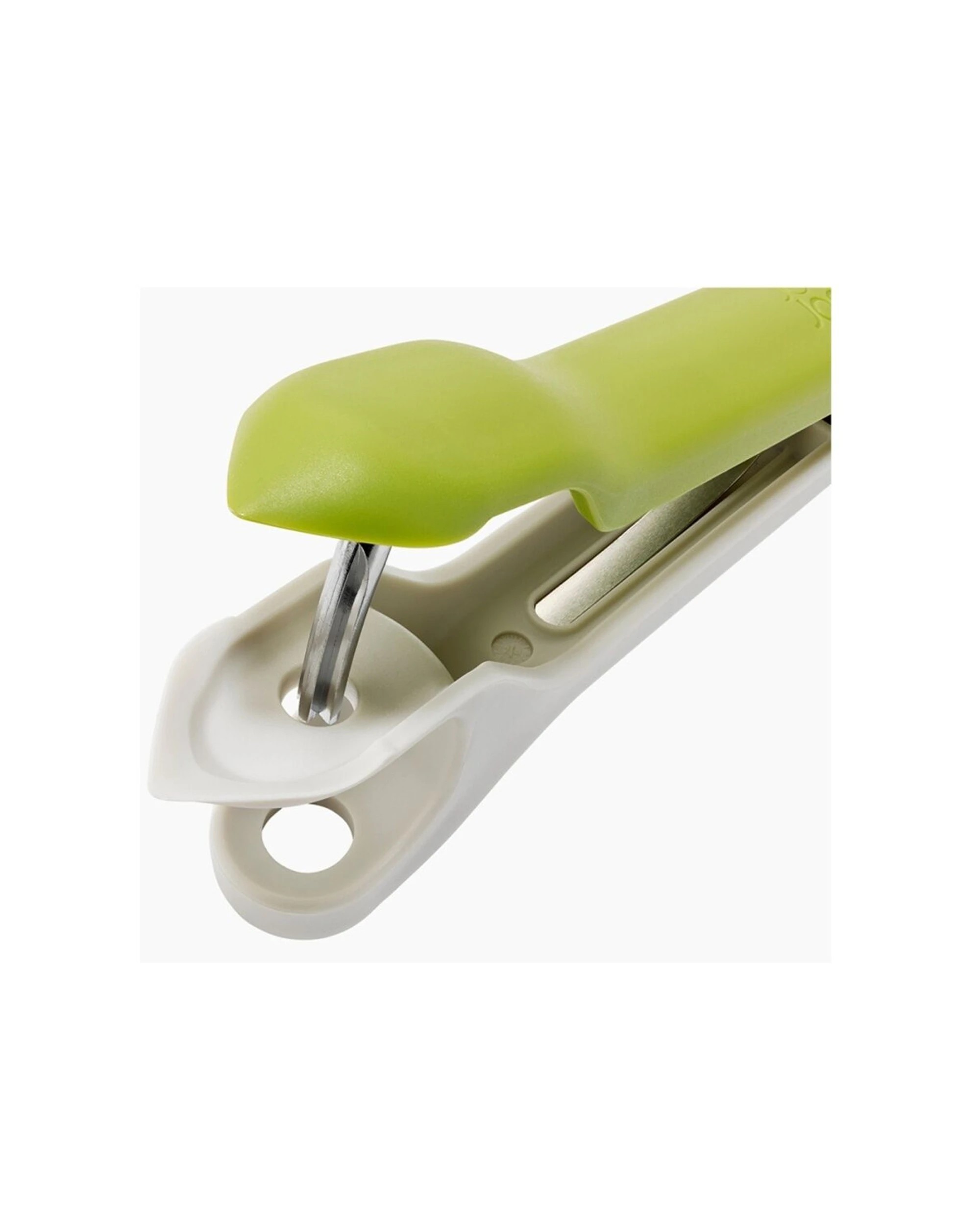 7 Joseph Joseph Tweezy 2-in-1 Pitter and Huller Kitchen Utensil Safe Easy Use Stone - Green, 7 of 7