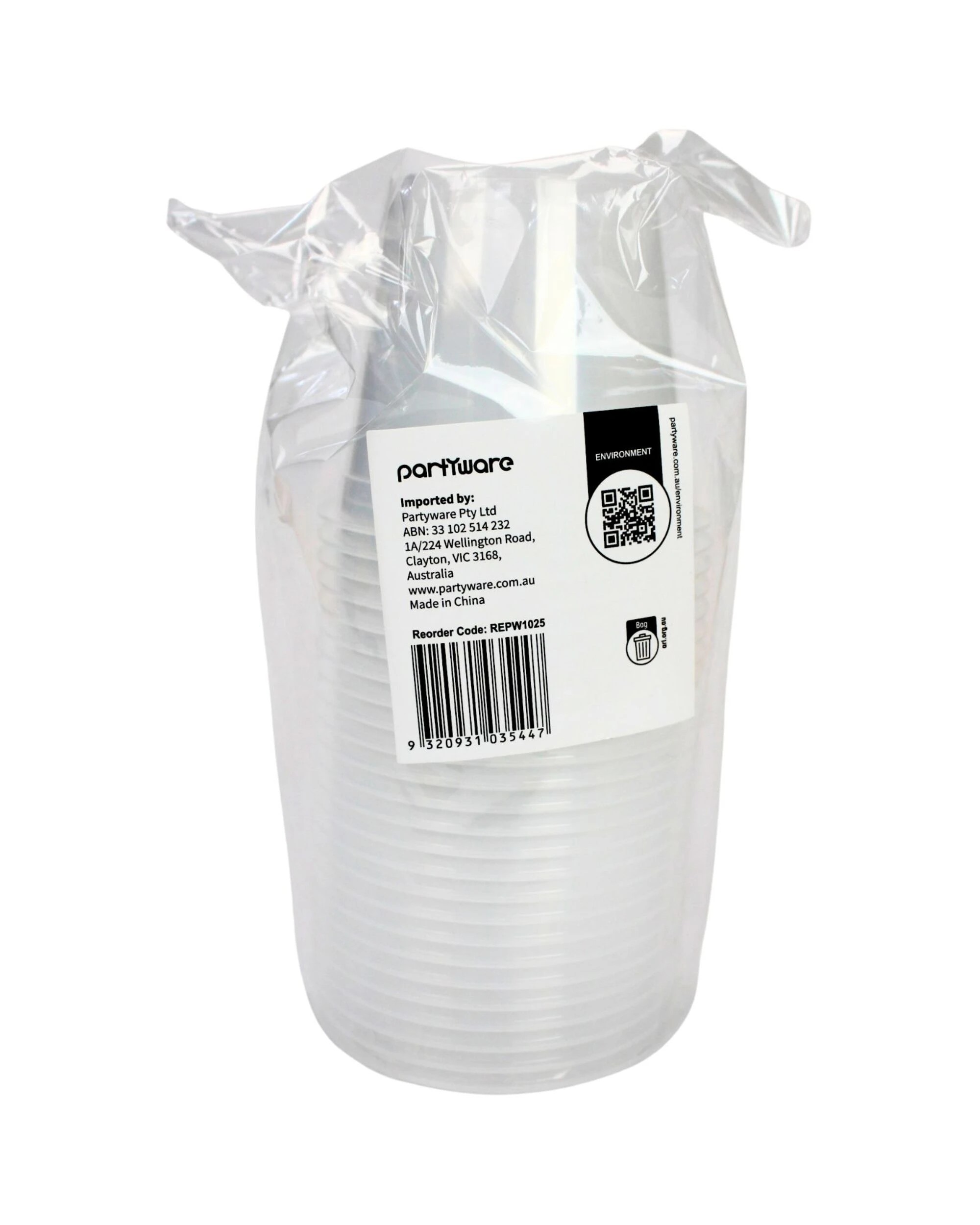 4 Partyware Everyday Home Frosted Reusable Cups 275ml Pack of 25 - Clear, 4 of 4