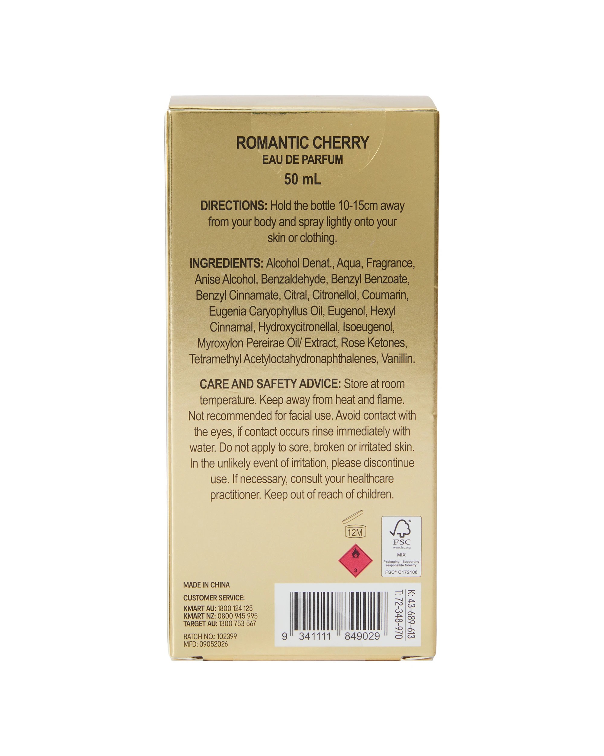 6 OXX Beauty Romantic Cherry Eau De Parfum 50ml, 6 of 6