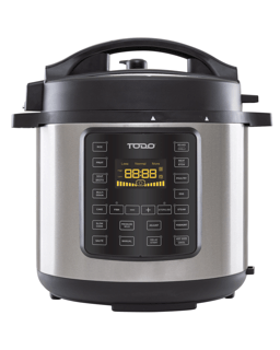 TODO 6L Electric Pressure Cooker 15 Preset Functions 1000W Non-Stick Cooking